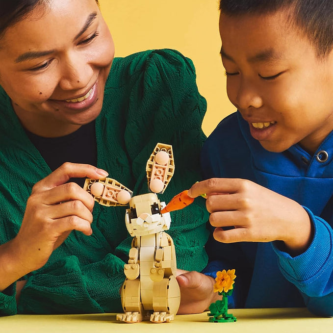 LEGO Creator 3in1 Cute Bunny Toy - Animal Figure Transforms into a Llama or Seal Toy - Creative Ramadan Gift Ideas for 8+ Year Old Girls & Boys - 31162