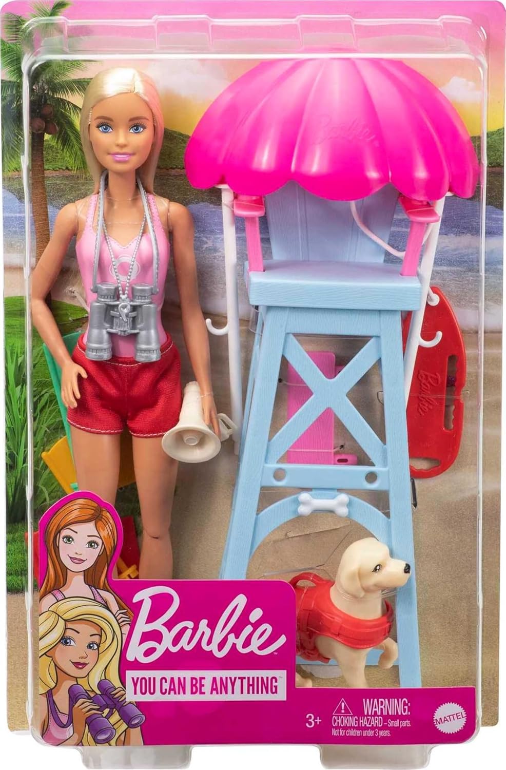 Barbie LIFEGUARD DOLL AND PLAYSET, Multicolor