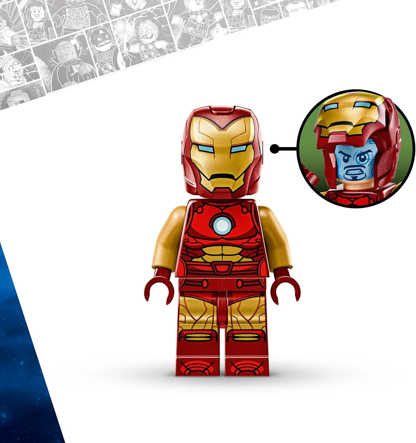 LEGO | Marvel Iron Man Mech vs. Ultron - Buildable Super Hero Toy with 2 Minifigures - Build-and-Play Figure Set - Ramadan Gift for 6 Plus Year Old Boys & Girls 76307