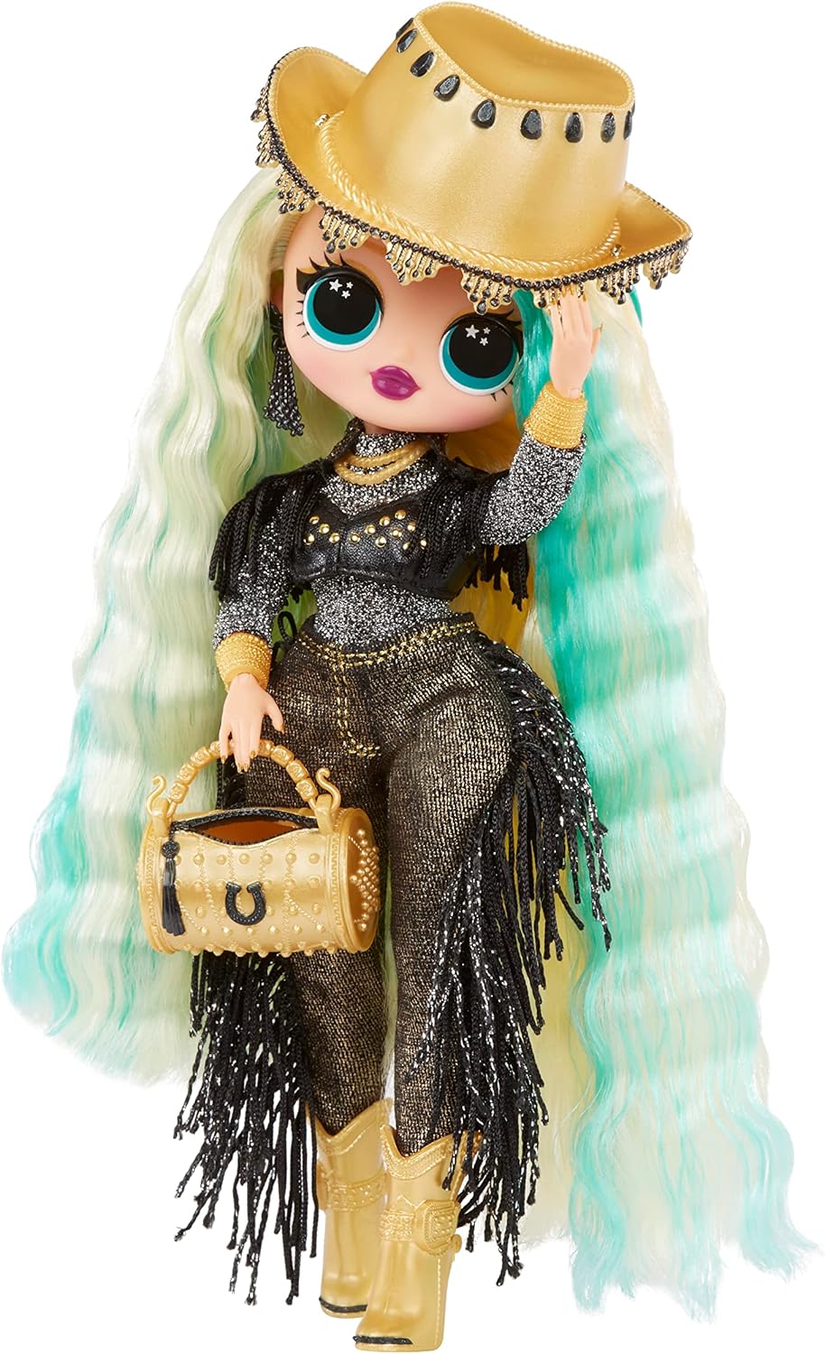 L.O.L. Surprise! O.M.G. Western Cutie Fashion Doll, 10-Inch Posable Doll with Removable Outfit, Cowgirl Hat, Boots, and Accessories, Gift for Girls Ages 4+