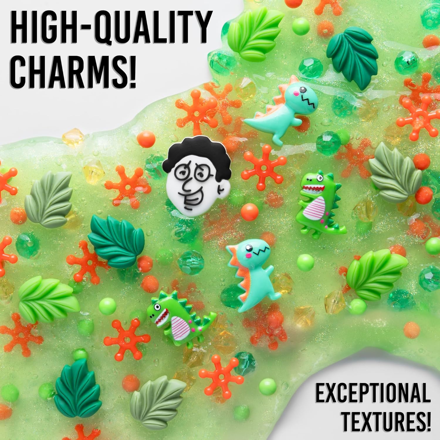 سحر سلايم كريزي آرون - ديناصور ديو، سلايم برائحة الموز مع سحر، غير سام، فائق المرونة واللين، لعبة فيدجيت مناسبة للأولاد والبنات من عمر 3 سنوات فما فوق