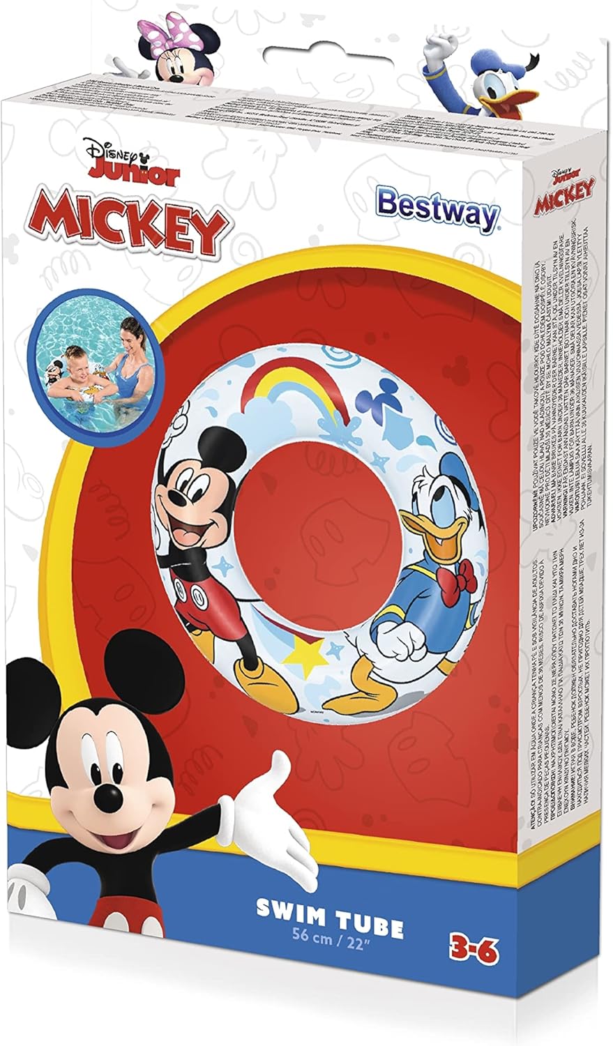 Bestway Mickey Mouse 22"/56Cm Swim Ring