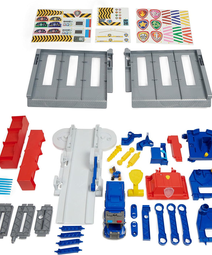 مجموعة ألعاب باو باترول شاحنة كبيرة للجراء، مقر الإنقاذ على الطريق السريع، مع أضواء وأصوات، بعرض 91.4 سم، تتضمن شخصية مطاردة ومركبة كبيرة، مجموعة ألعاب حركة للأطفال من سن 3 سنوات فما فوق