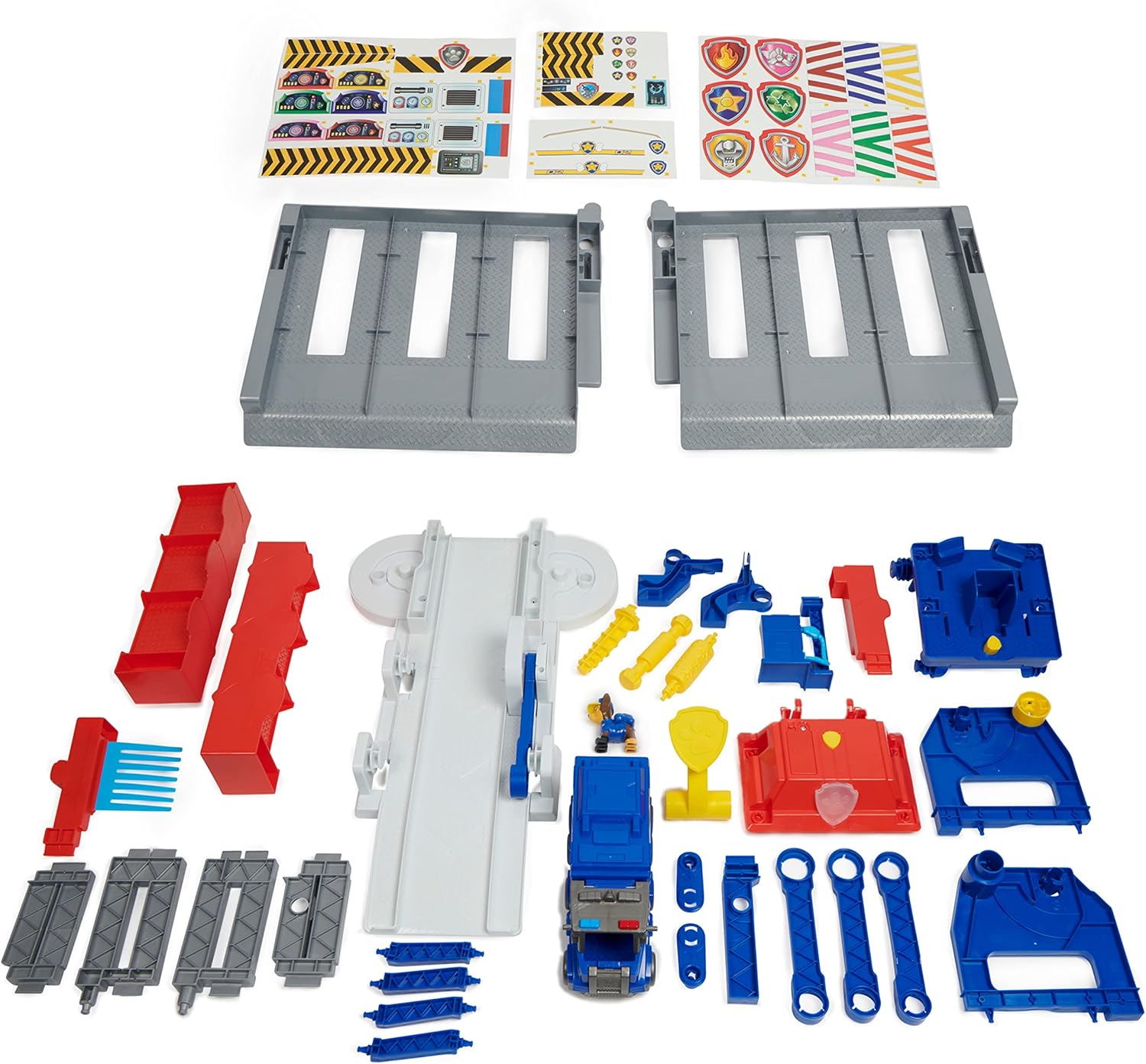 مجموعة ألعاب باو باترول شاحنة كبيرة للجراء، مقر الإنقاذ على الطريق السريع، مع أضواء وأصوات، بعرض 91.4 سم، تتضمن شخصية مطاردة ومركبة كبيرة، مجموعة ألعاب حركة للأطفال من سن 3 سنوات فما فوق