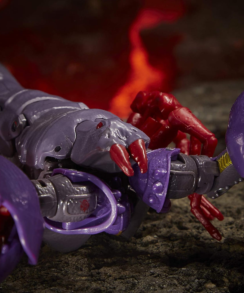 ترانسفورمرز: حرب الأجيال لمملكة سايبرترون، سكوربونوك، شخصية أكشن فاخرة، لعبة بريديكون من بيست وورز، وضع العقرب، صاروخ ضخم، طائرة سايبر بي بدون طيار، قابلة للتجميع للأطفال من سن 8 سنوات فما فوق