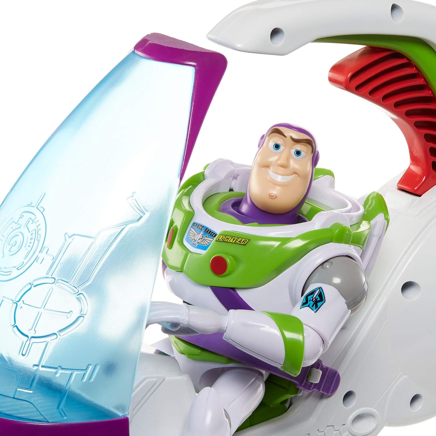 Disney Pixar Toy Story Galaxy Explorer Spacecraft Toy Vehicle with Launcher Claw Rescue Feature for Kids 4+ Buzz Lightyear Space Adventure Playset GNJ48
