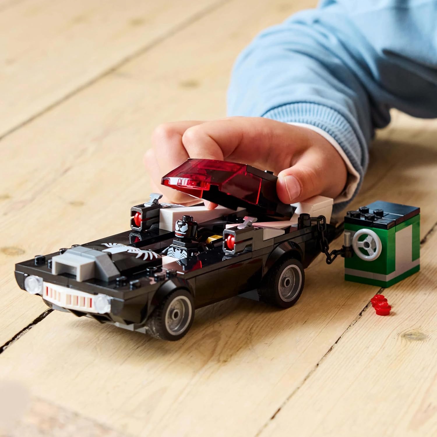 LEGO Marvel Spider-Man vs. Venom Muscle Car - Building Toy with 3 Super-Hero Minifigures for Imaginative Play - Gift for 7 Plus Year Old Boys & Girls 76309