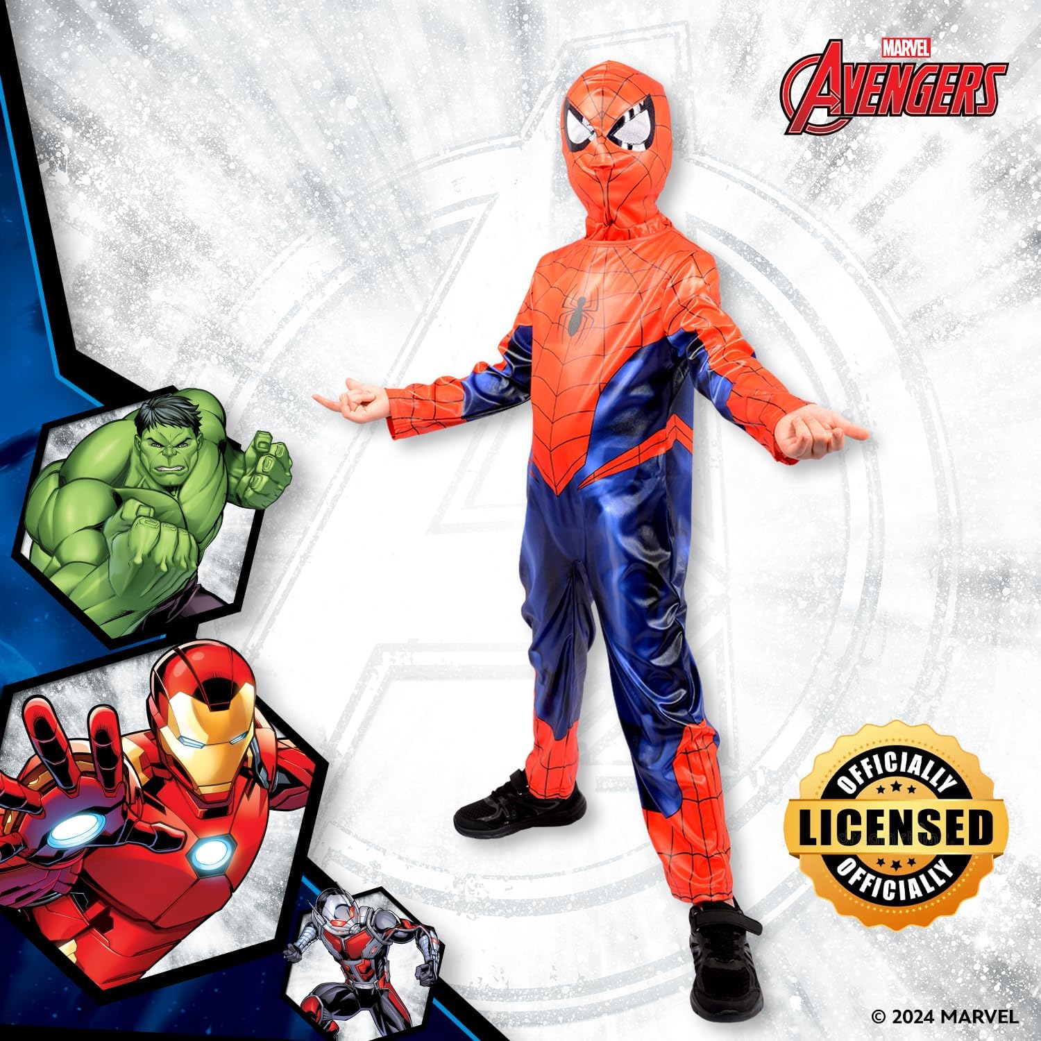 Party Centre Marvel Avengers Spiderman Classic Costume, 7-8 years
