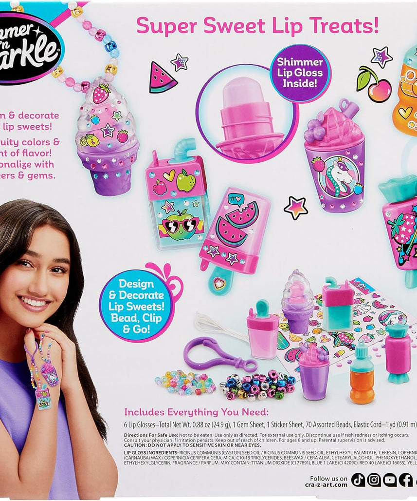 مجموعة أساور الخرز الصغيرة من شيمر آند سباركل، مجموعة أساور قابلة للجمع، مجموعة أدوات حرفية إبداعية للمجوهرات للأطفال والبنات من سن 6 سنوات فما فوق