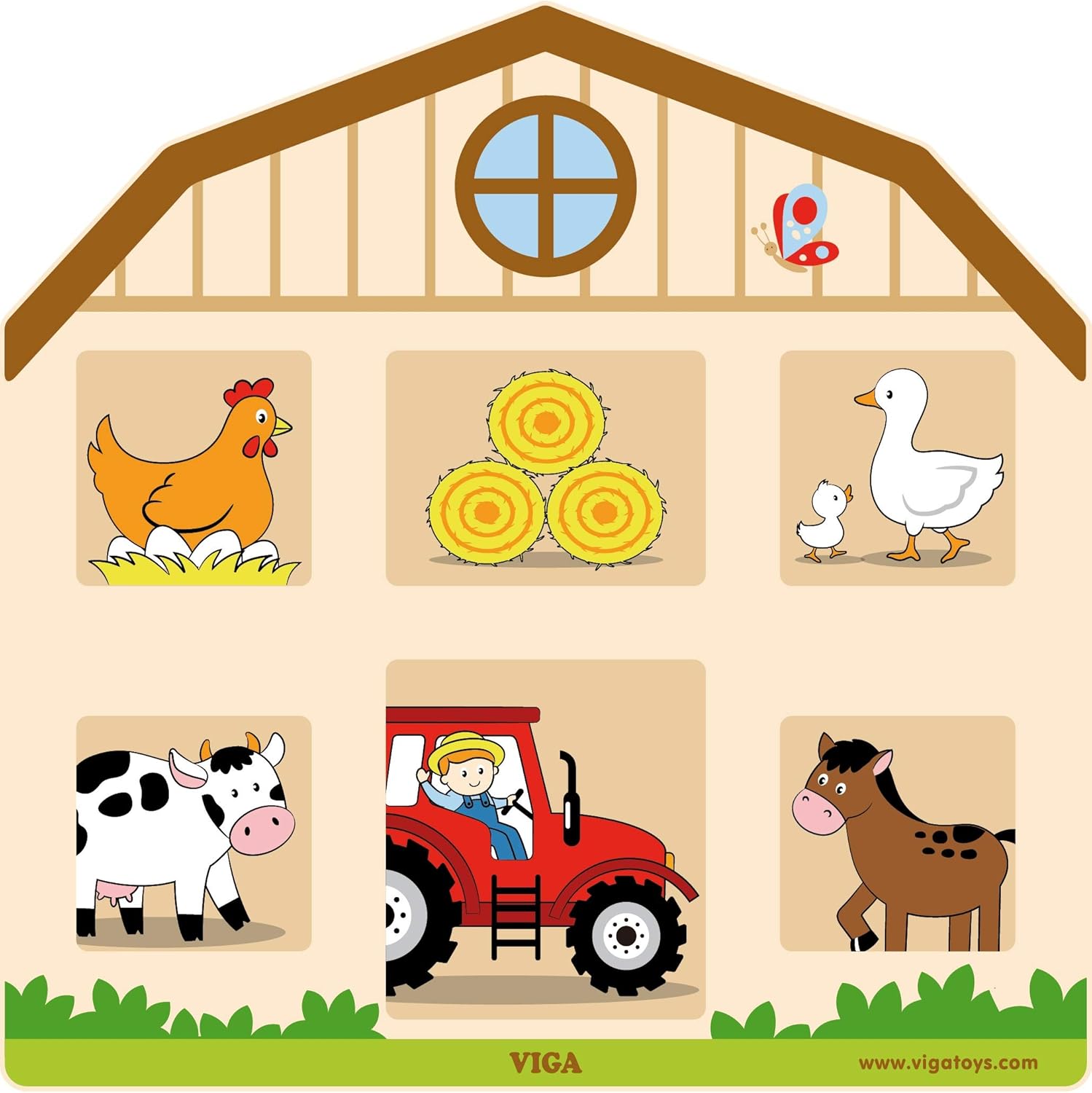 لعبة فيجا للحائط قابلة للقفل والفتح، لوحة حسية خشبية من مونتيسوري، تُنمي المهارات الحركية الدقيقة وحل المشكلات، صديقة للبيئة وغير سامة، متينة، تُثبت على الحائط للأطفال الصغار من عمر 18 شهرًا فما فوق