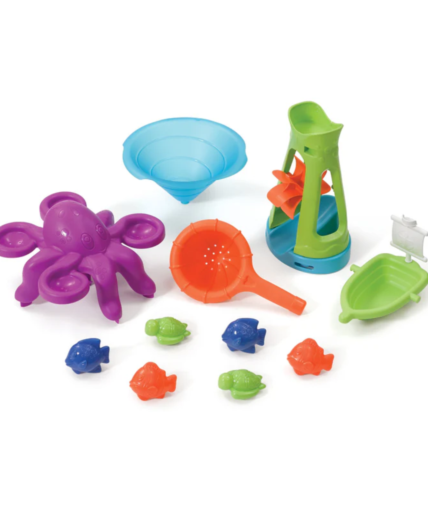 طاولة الماء Wild Whirlpool من Step2، طاولة ماء للعب داخلية وخارجية مع ملحقات مكونة من 10 قطع تتضمن قاربًا وكائنات بحرية ومركز ألعاب وأنشطة STEM، مناسبة للأولاد والبنات من عمر سنة فما فوق