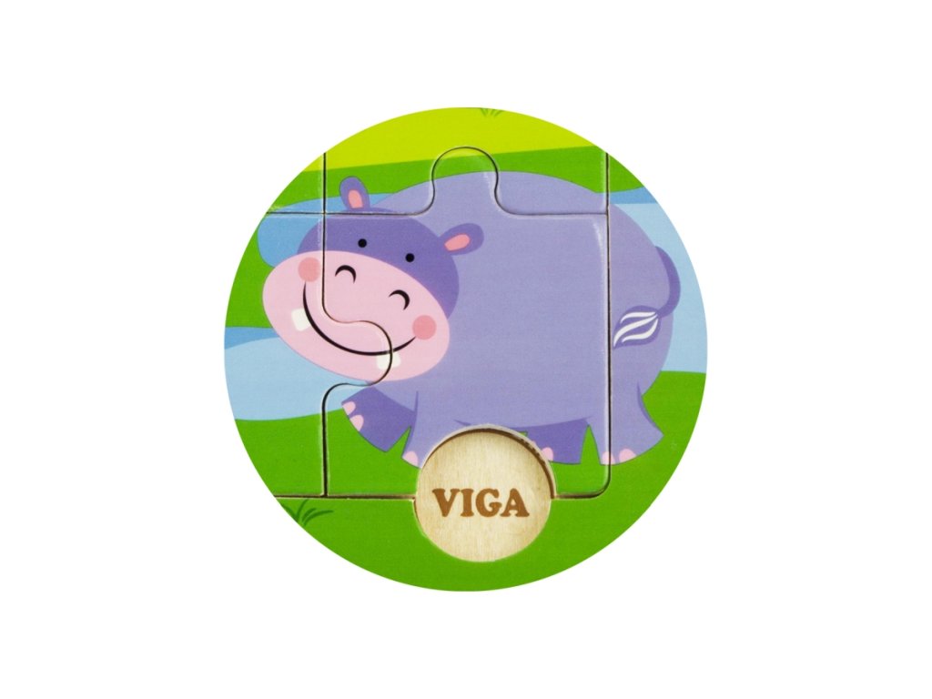 لعبة أحجية الصور المقطوعة من فيجا وايلد أنيملز، مكونة من 9 قطع، لعبة مونتيسوري الخشبية، تُنمّي المهارات الحسية والإدراكية والحركية الدقيقة، لعبة تعليمية للأطفال غير سامة وصديقة للبيئة، مناسبة للأولاد والبنات من عمر 18 شهرًا فما فوق