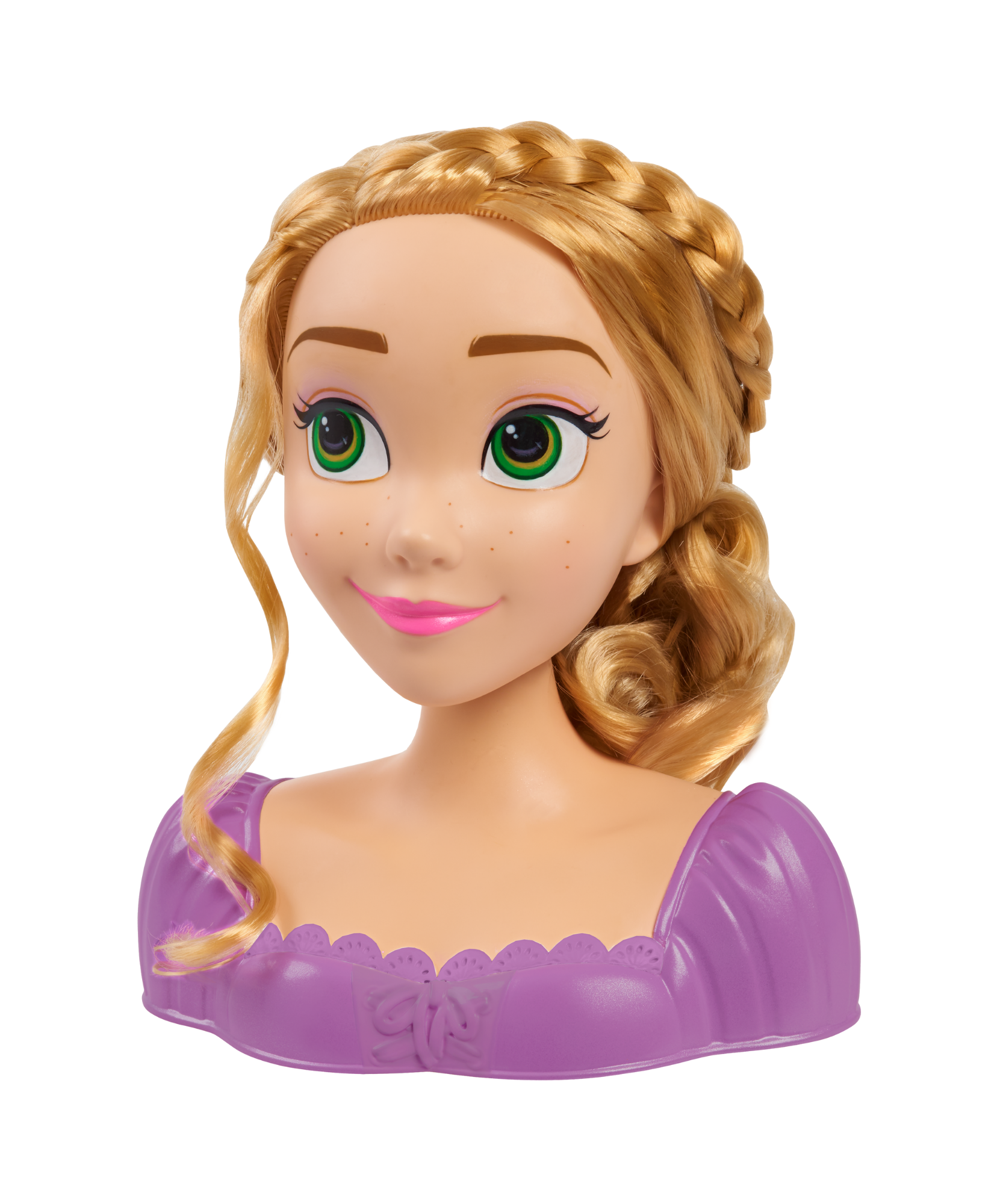 مجموعة لعب تظاهرية بشعر أشقر بطول 8 بوصات، مكونة من 7 قطع من رأس تصفيف الشعر المتشابك مع ملحقات رابونزل من ديزني برنسيس، لعبة لعب أدوار مرخصة رسميًا للأطفال من سن 3 سنوات فما فوق من جاست بلاي