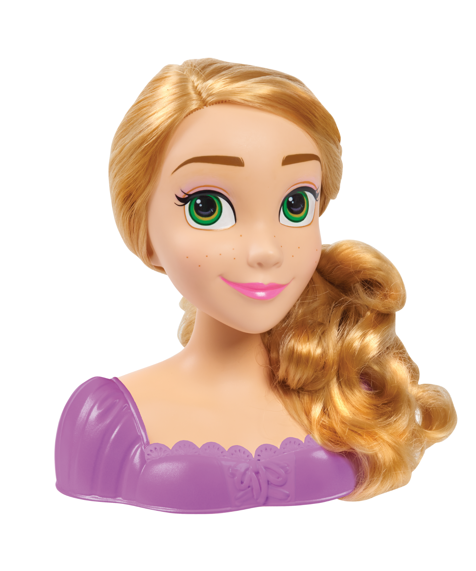 مجموعة لعب تظاهرية بشعر أشقر بطول 8 بوصات، مكونة من 7 قطع من رأس تصفيف الشعر المتشابك مع ملحقات رابونزل من ديزني برنسيس، لعبة لعب أدوار مرخصة رسميًا للأطفال من سن 3 سنوات فما فوق من جاست بلاي