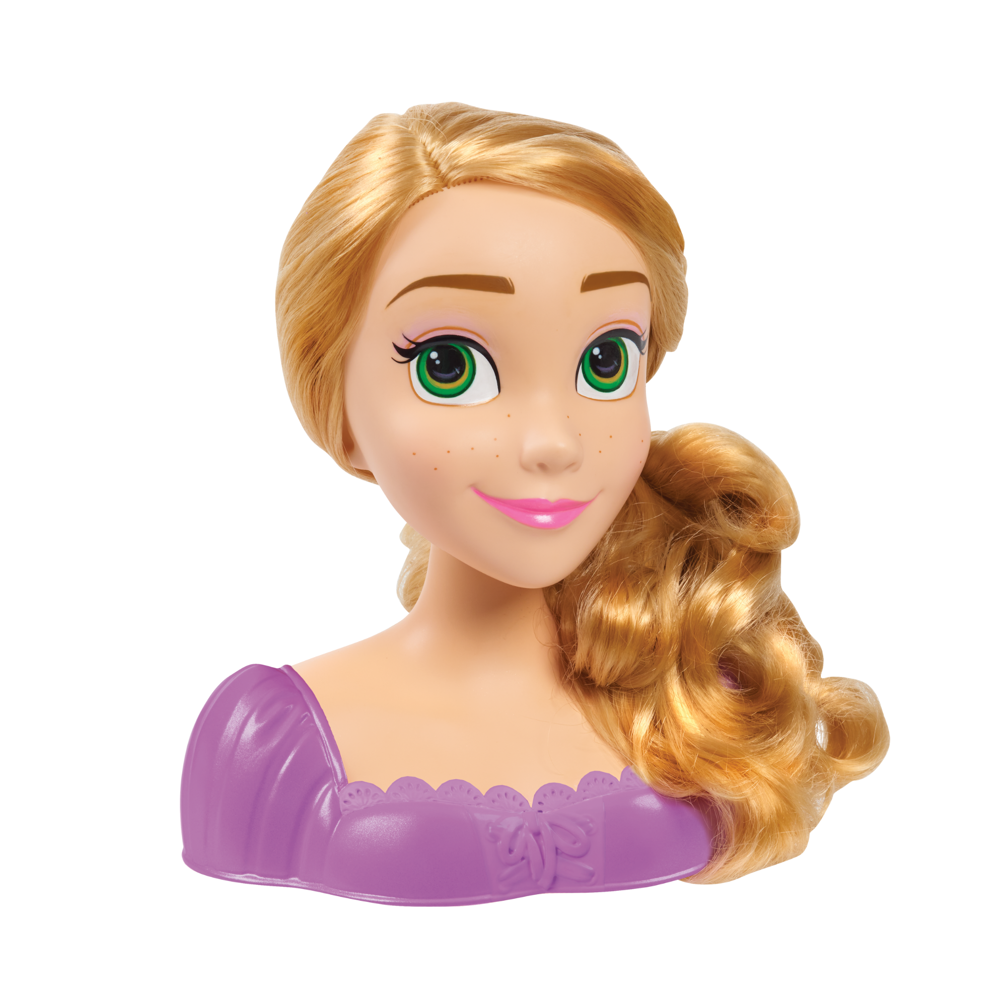 مجموعة لعب تظاهرية بشعر أشقر بطول 8 بوصات، مكونة من 7 قطع من رأس تصفيف الشعر المتشابك مع ملحقات رابونزل من ديزني برنسيس، لعبة لعب أدوار مرخصة رسميًا للأطفال من سن 3 سنوات فما فوق من جاست بلاي