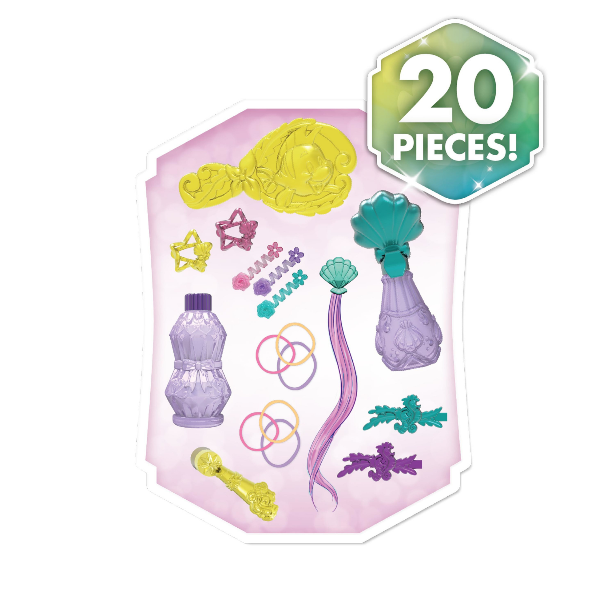 مجموعة لعب تظاهرية بشعر أحمر من ديزني برنسيس، 20 قطعة، مع ملحقات، تتضمن أريل، مقاس 8 بوصات، لعبة لعب أدوار مرخصة رسميًا للأطفال من سن 3 سنوات فما فوق من جاست بلاي