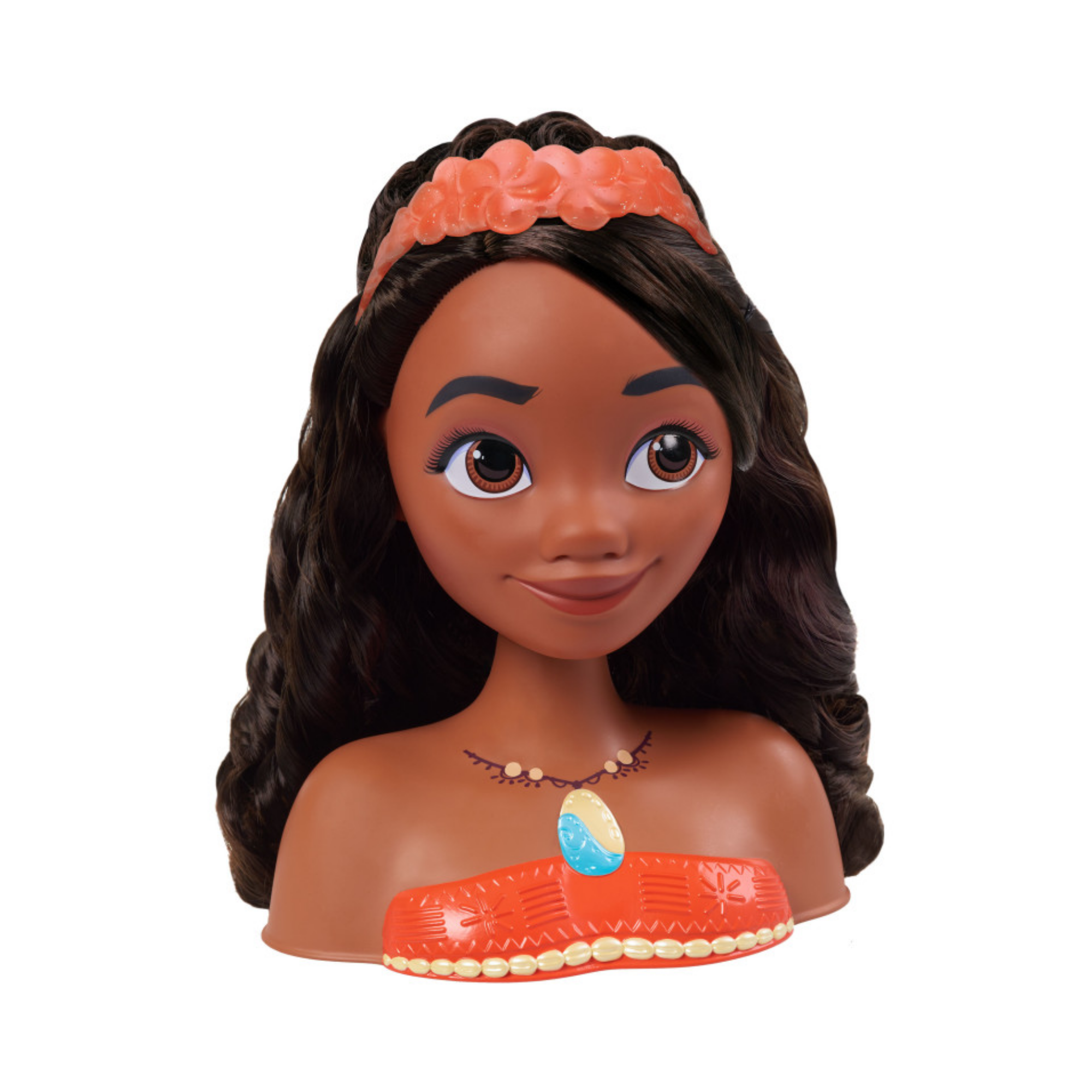 مجموعة لعب تظاهرية بشعر بني من ديزني برنسيس، مكونة من 14 قطعة مع ملحقات، تتميز بموانا، مقاس 8 بوصات، لعبة لعب أدوار مرخصة رسميًا للأطفال من سن 3 سنوات فما فوق من جاست بلاي