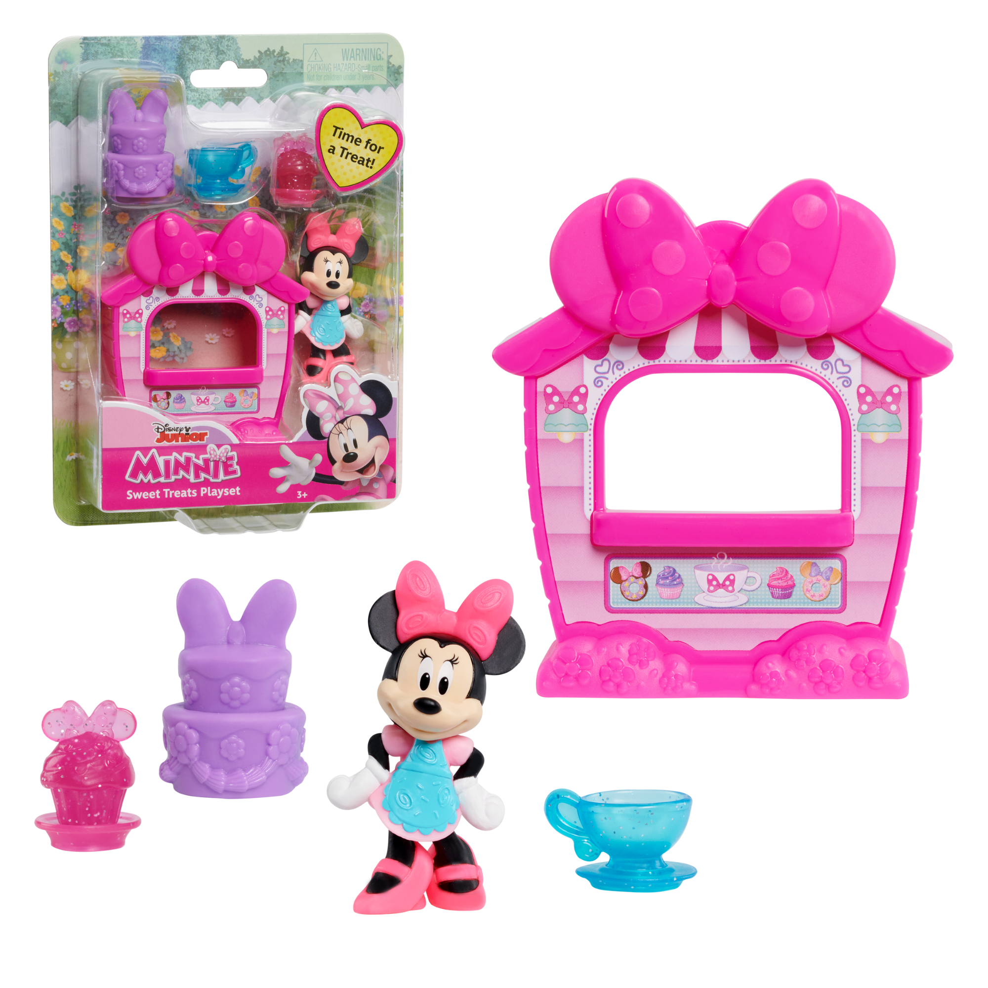 Disney Minnie Mouse Sweet Treats Playset, Collectible Figure Set, 5-Piece Toy Figurines Preschool Pretend Play Toy, Officially Licensed Kids Toy for Ages 3 & Up by Just Play