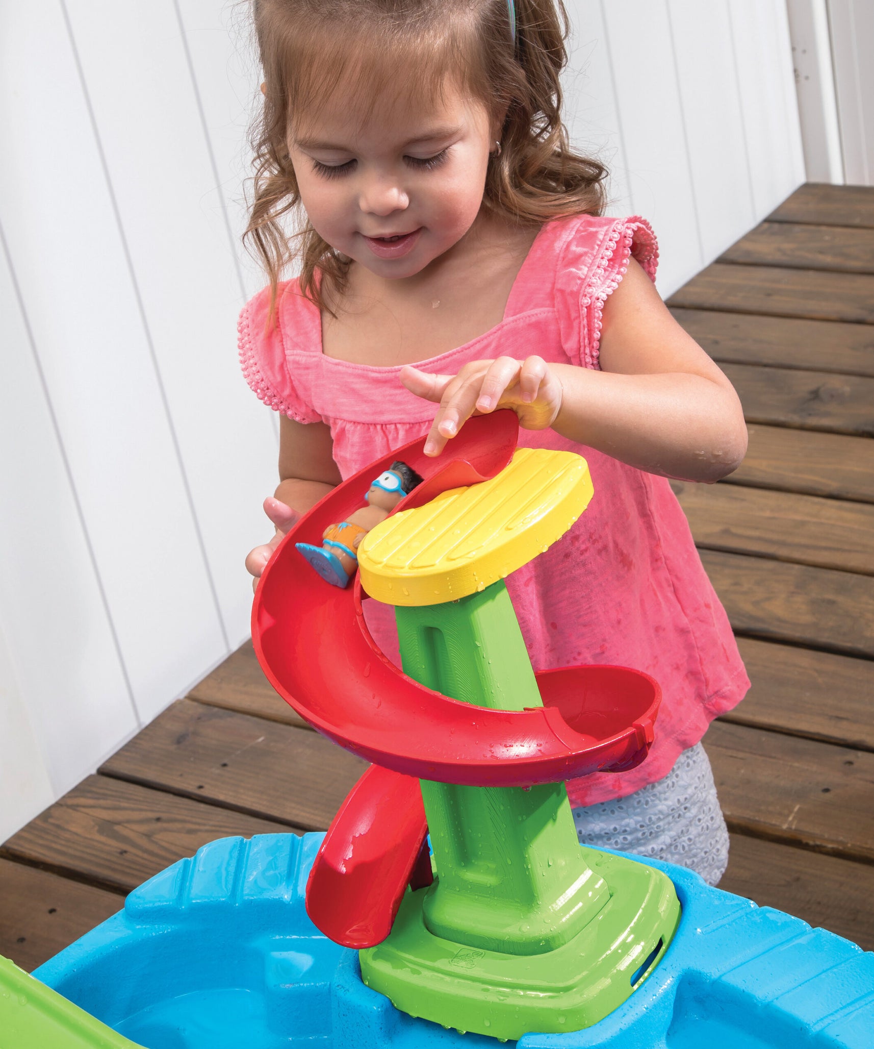 طاولة الرمل والماء فييستا كروز من ستيب 2، طاولة رمل وماء داخلية وخارجية، مجموعة ألعاب حسية، لعبة نشاط مع ملحقات من 10 قطع، مركز ألعاب وأنشطة STEM، مناسب للأطفال من عمر سنتين فما فوق