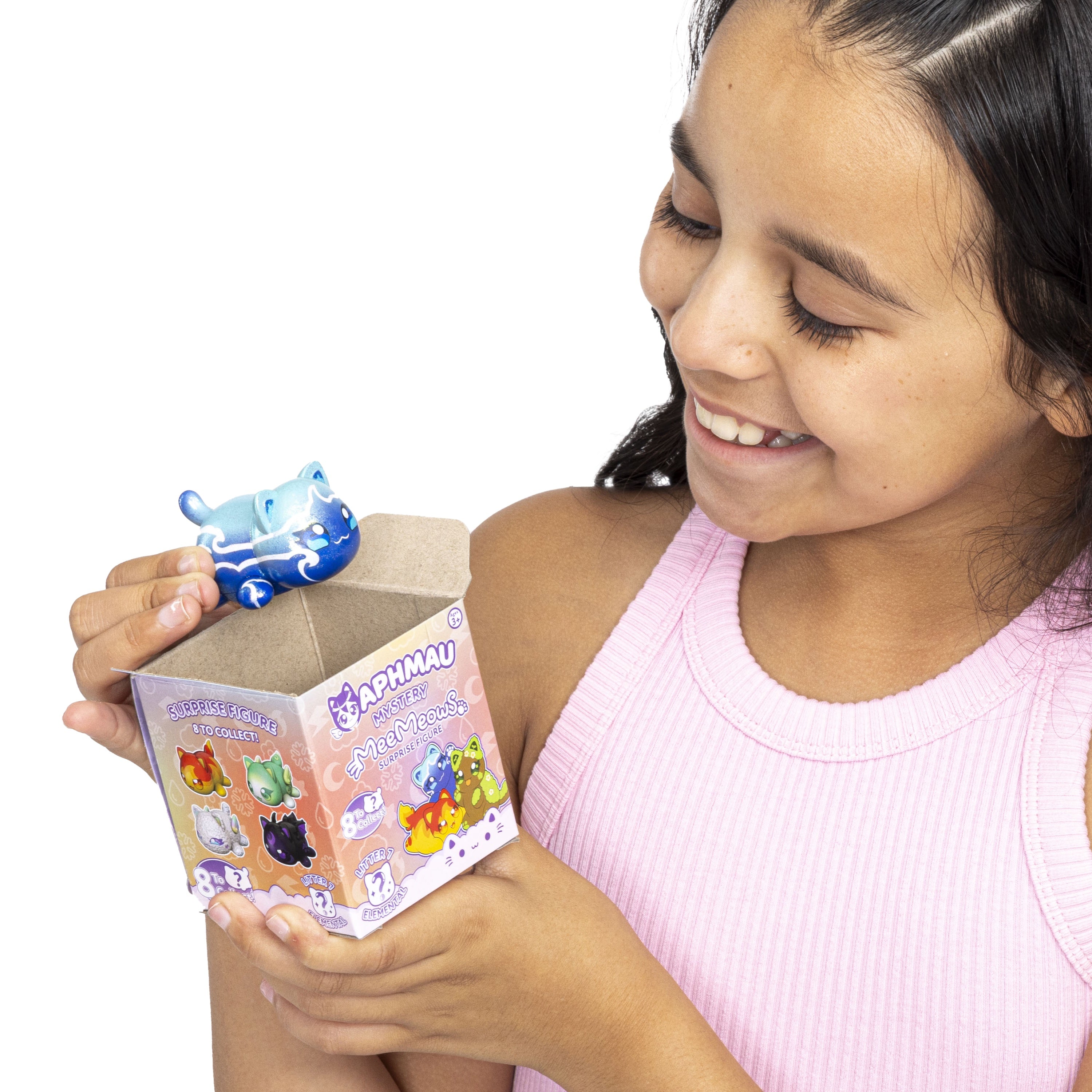 Aphmau MeeMeow Mystery Figures Series 7 Elemental Collection, Official Aphmau Merchandise, 1 Random Collectible Figure Blind Box, Surprise Toy for Girls and Boys Ages 3 and Up