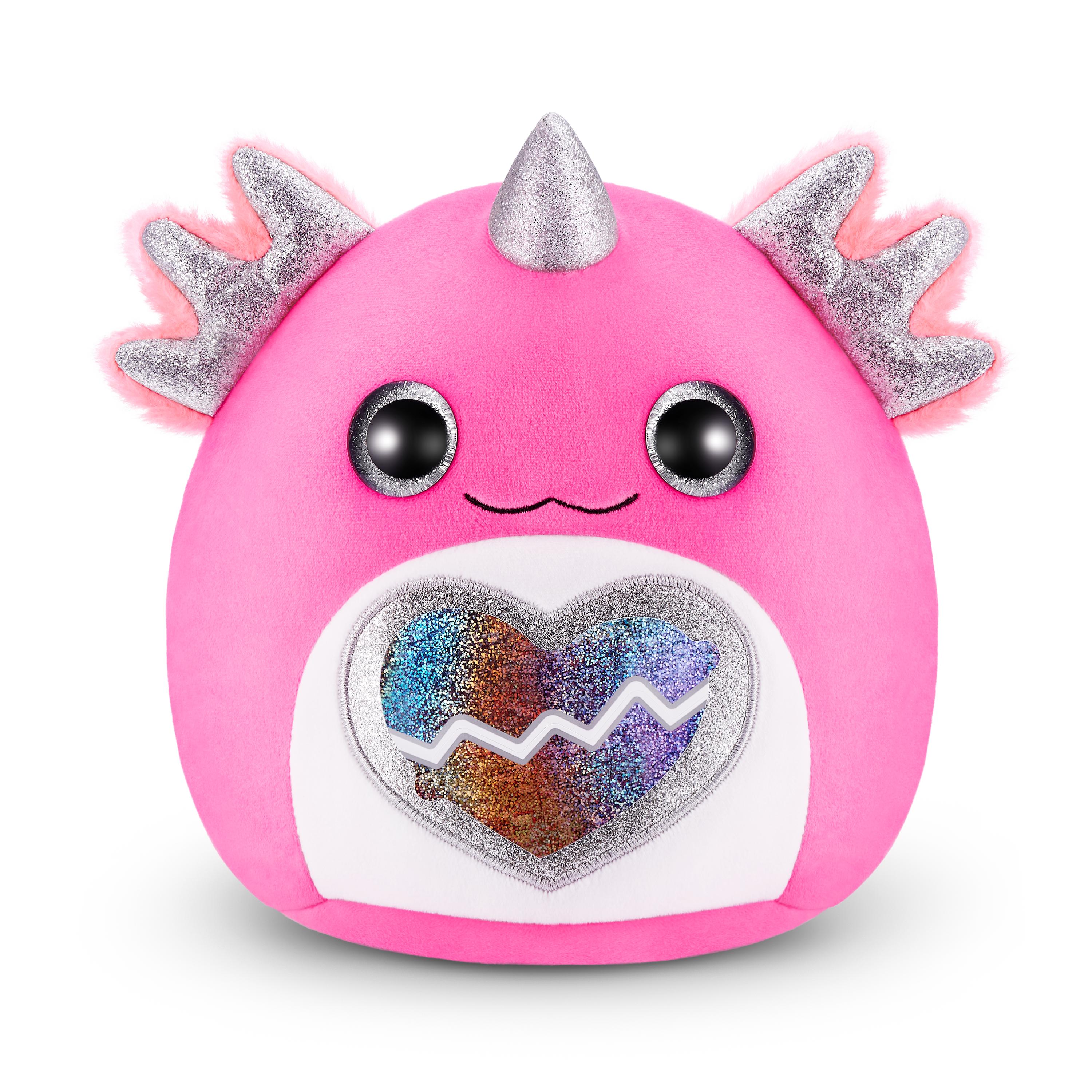 Rainbocorns Eggzania Mini Mania Series 1 Surprise Plush Toy for Girls Ages 3+, Collectible Stuffed Animal with 10+ Surprises, Slime, Stickers & Wearable Jewelry