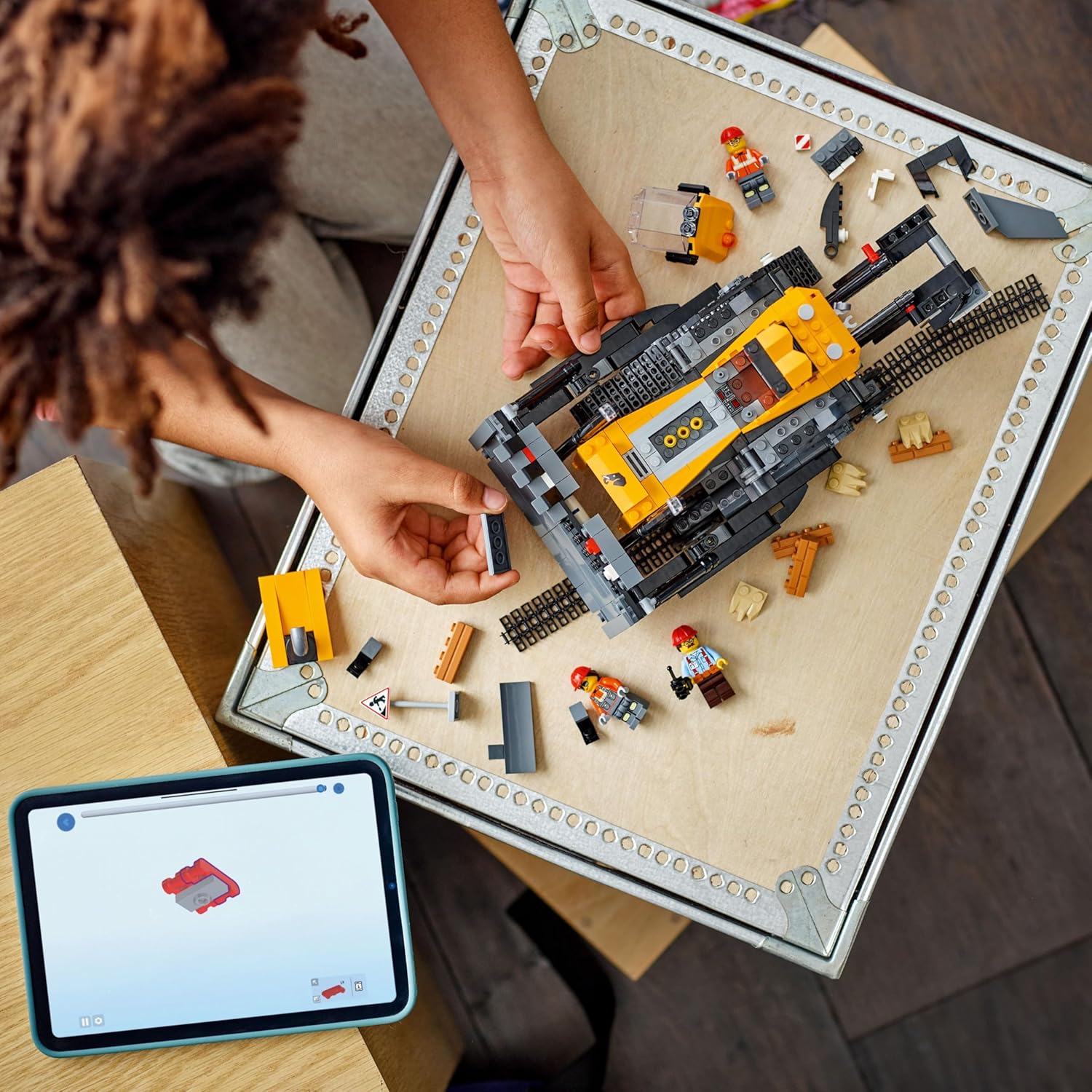 LEGO City Yellow Bulldozer Toy - Large Construction Vehicle Building Set - incl. 3 Minifigures plus Loose Bricks & Road Signs - Birthday Gift for 8+ Year Old Boys - 60466