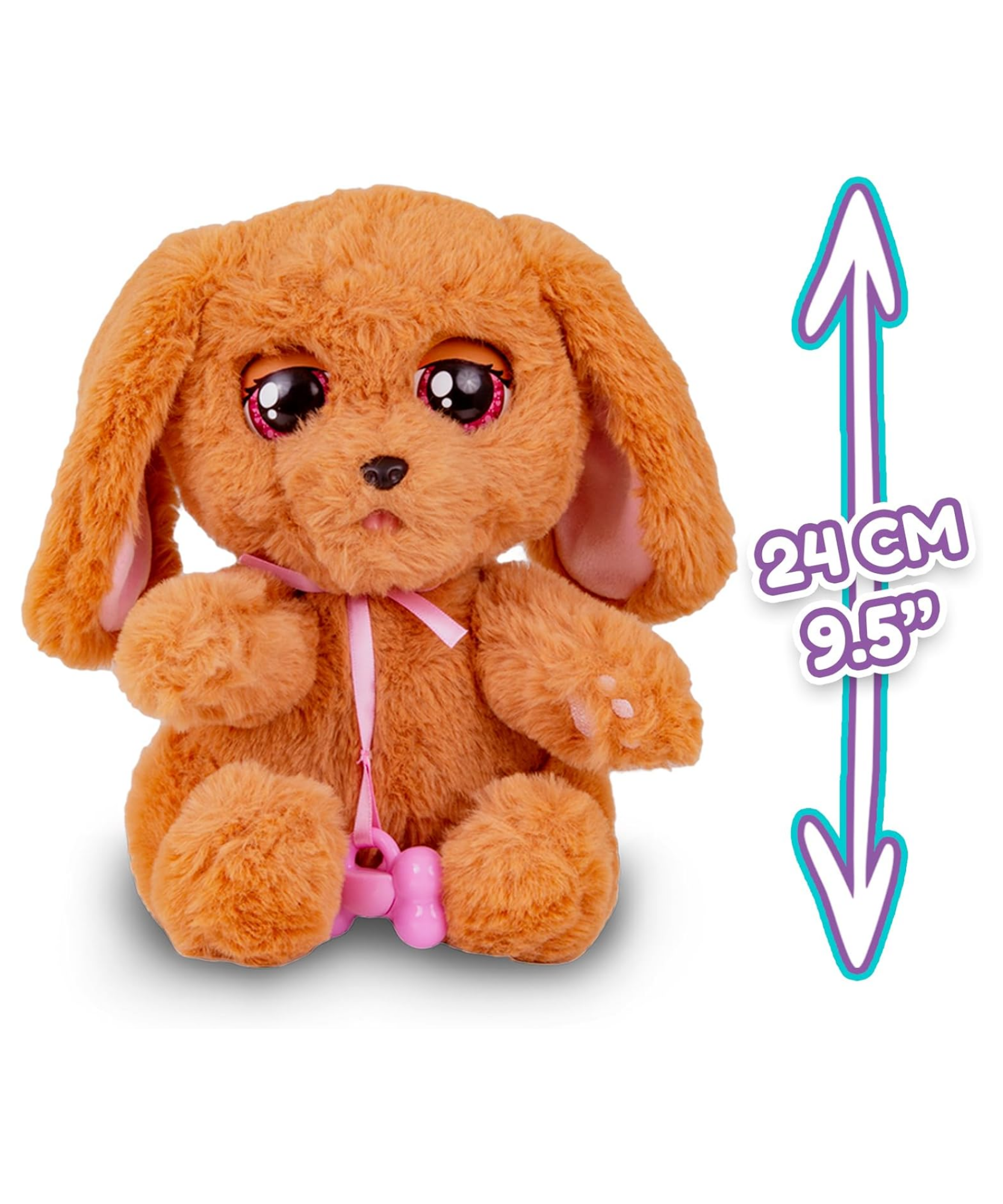 جراء النوم من بيبي باوز، كلب كوكر سبانيل، لعبة جرو تفاعلية من القطيفة مقاس 9.5 بوصة مع حقيبة حمل، لعبة تظاهر للأطفال مع مؤثرات صوتية، مناسبة للأولاد والبنات من سن 18 شهرًا فما فوق