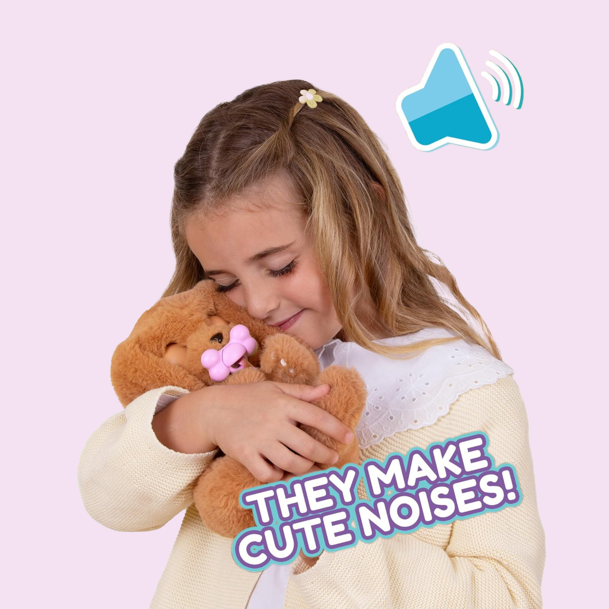 جراء النوم من بيبي باوز، كلب كوكر سبانيل، لعبة جرو تفاعلية من القطيفة مقاس 9.5 بوصة مع حقيبة حمل، لعبة تظاهر للأطفال مع مؤثرات صوتية، مناسبة للأولاد والبنات من سن 18 شهرًا فما فوق