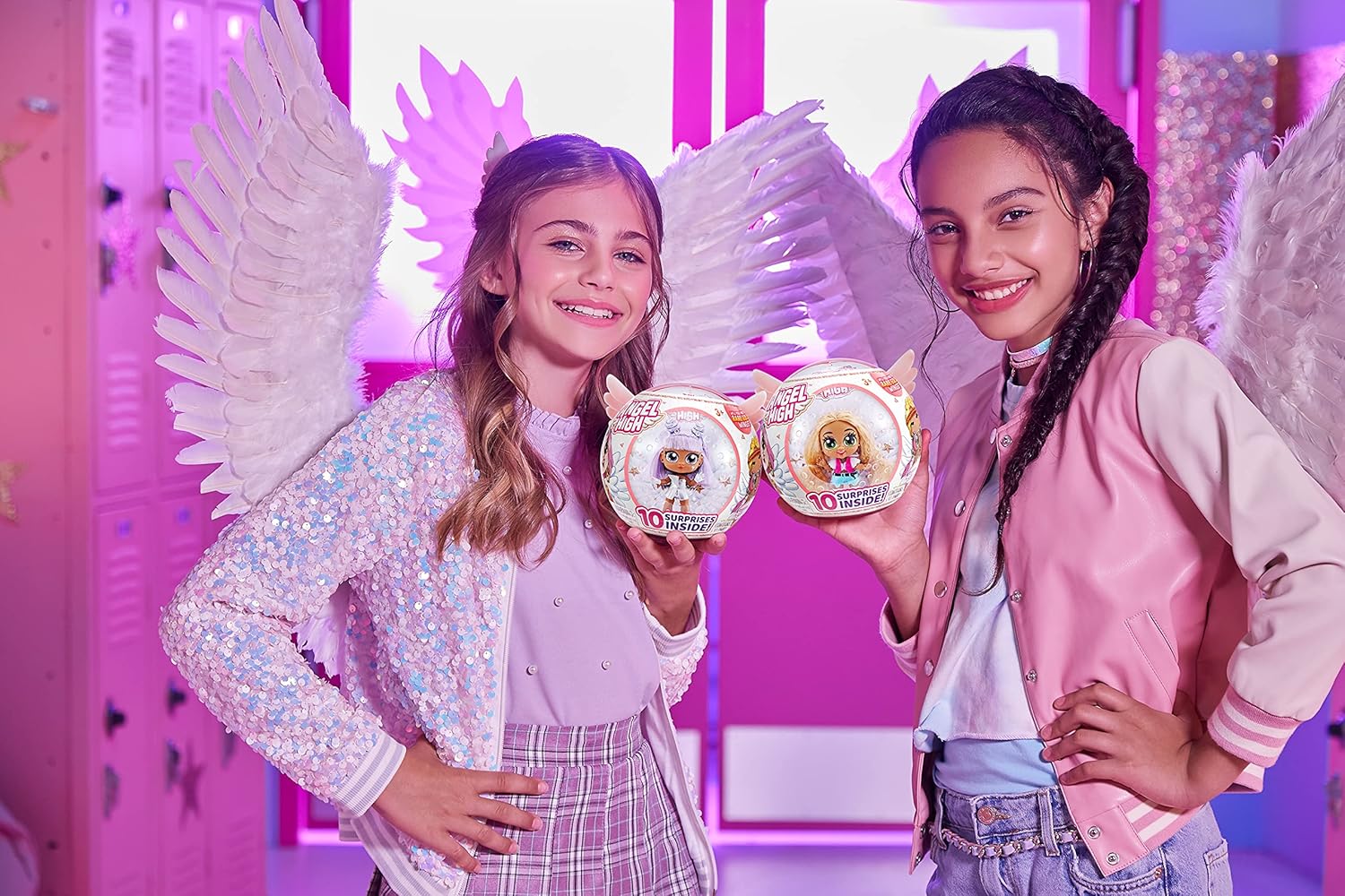 Zuru Angel High Series 1, Itty Bitty Prettys Hair Angel Surprise Pack, Fashion Doll Collectible, 10 Super Surprises, Non-Toxic Materials, Girls Toy, Dress-Up & Hair Styling Fun