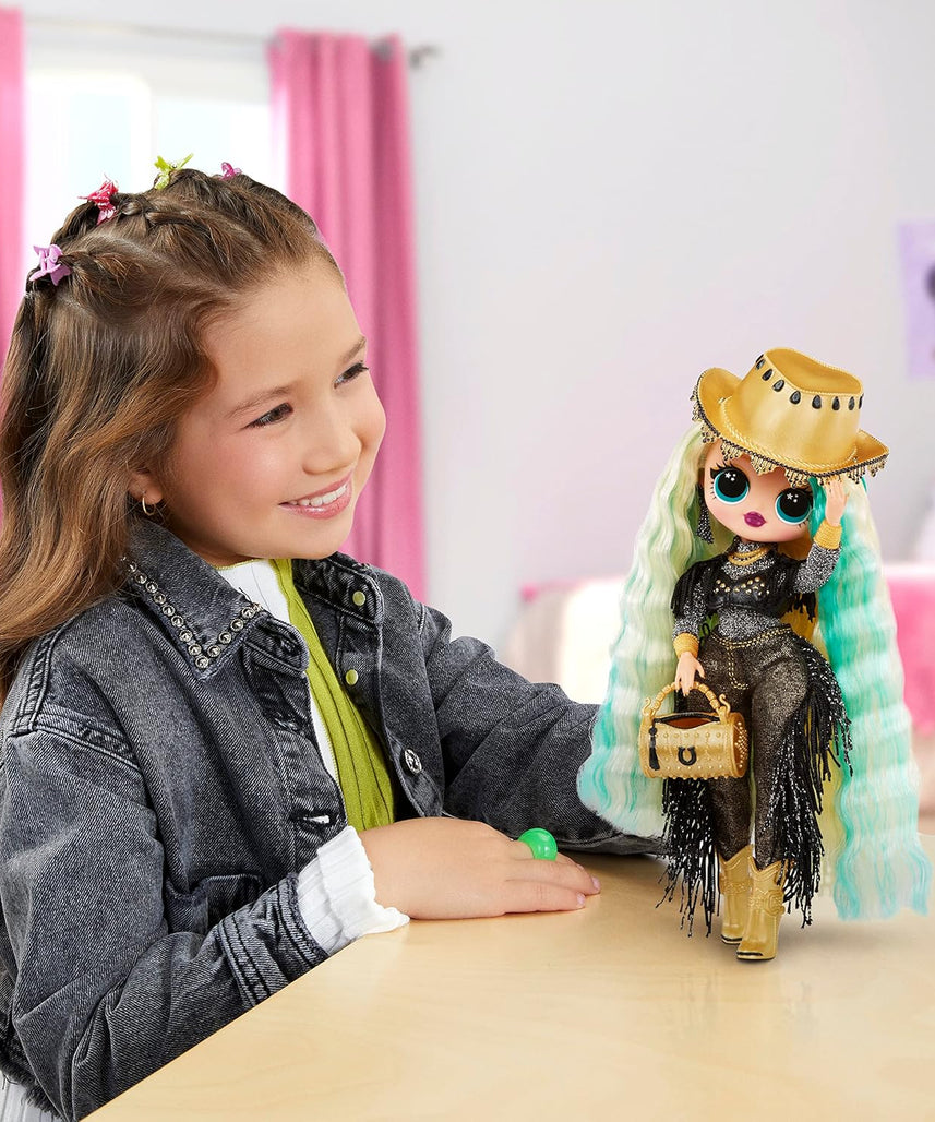 L.O.L. Surprise! O.M.G. Western Cutie Fashion Doll, 10-Inch Posable Doll with Removable Outfit, Cowgirl Hat, Boots, and Accessories, Gift for Girls Ages 4+