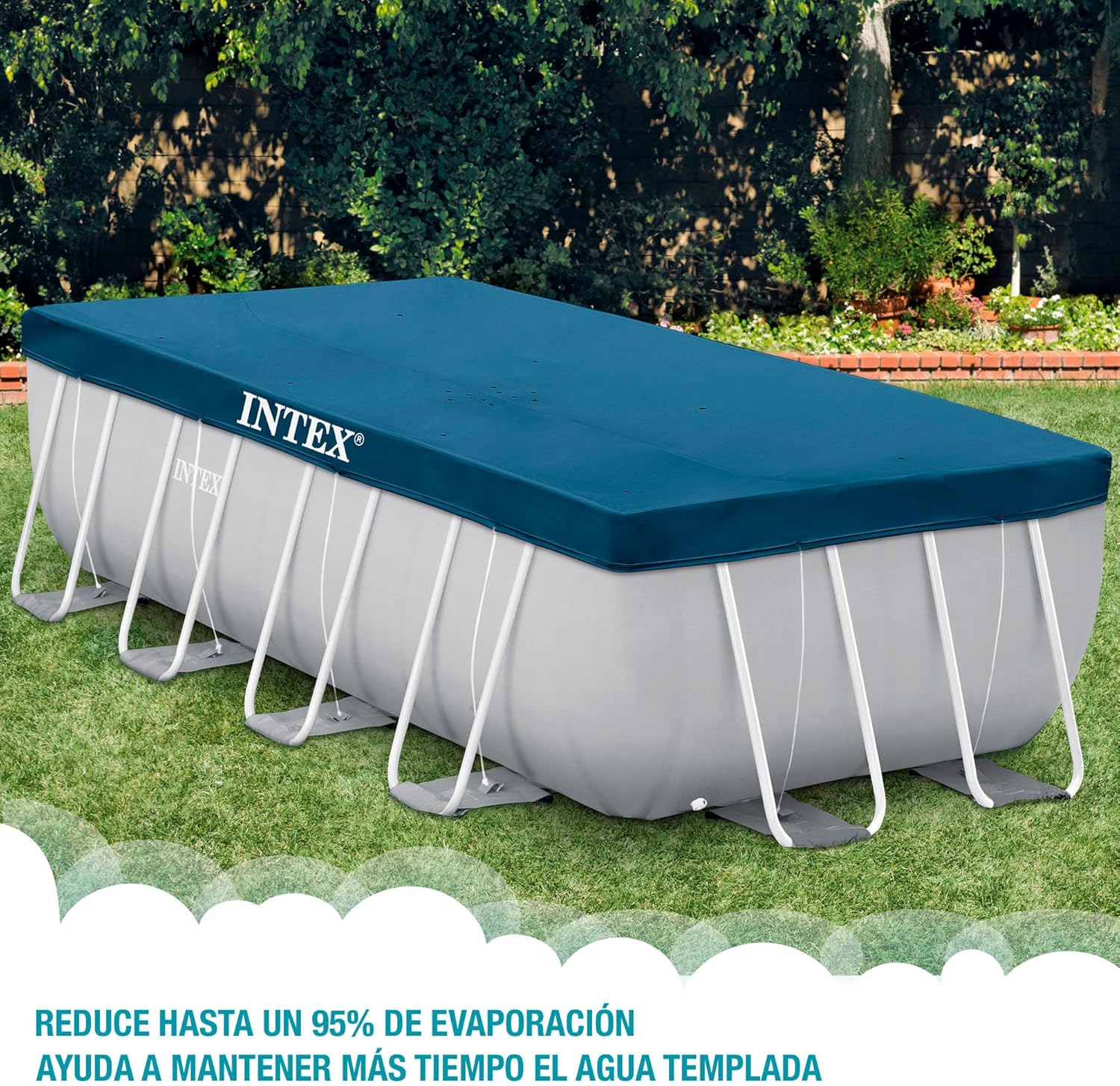 Intex Rectangular Pool Cover(4X2X1), Black, 28037