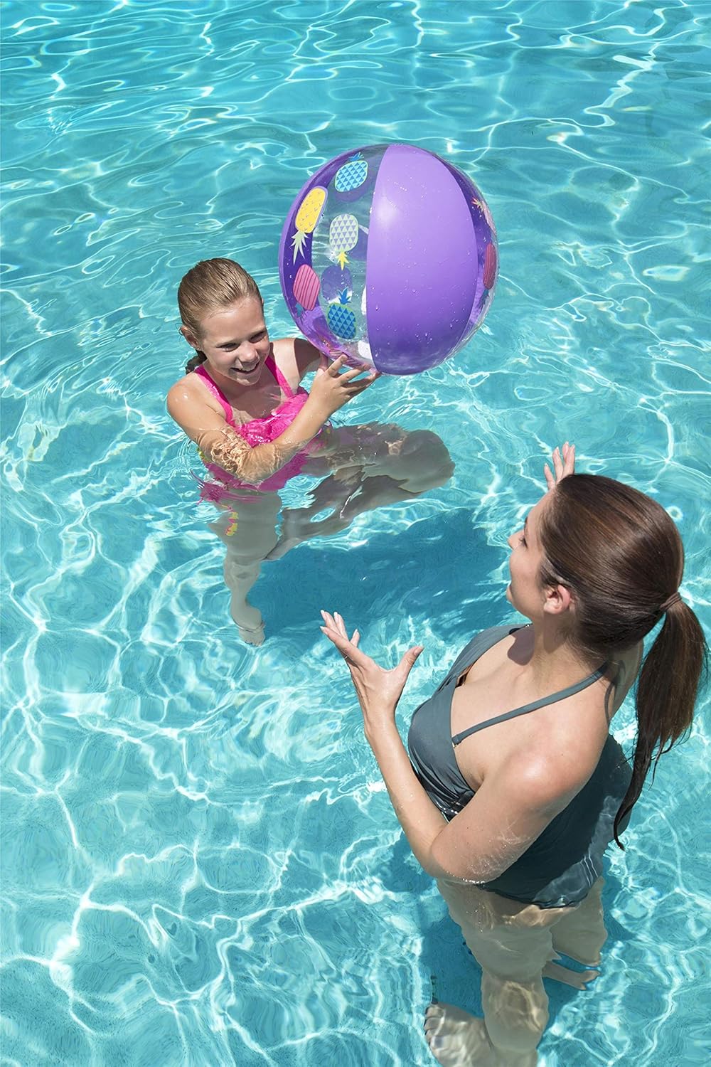 Bestway Designer Beach Ball, Assorted Color, 51 cm, 26 31036, Multi -Colour