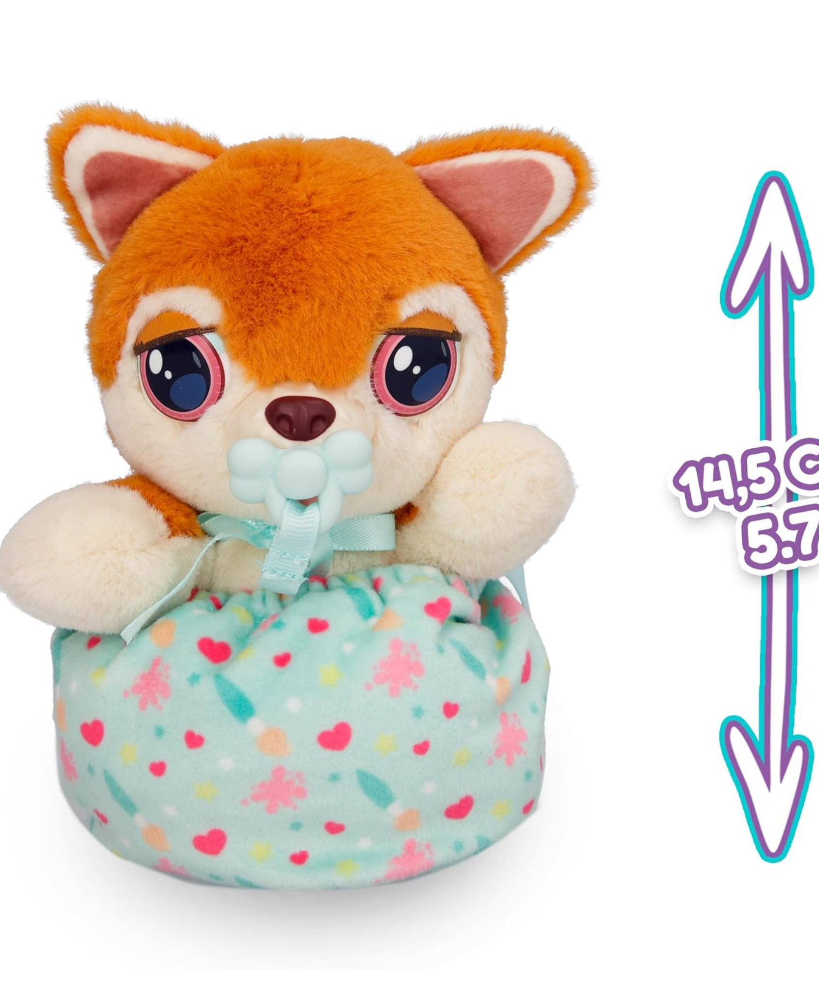 جراء صغيرة من بيبي باوز، شيبا إينو، لعبة جرو تفاعلية من القطيفة مقاس 5 بوصات مع حقيبة حمل، لعبة تظاهر للأطفال مع مؤثرات صوتية، مناسبة للأولاد والبنات من سن 3 سنوات فما فوق