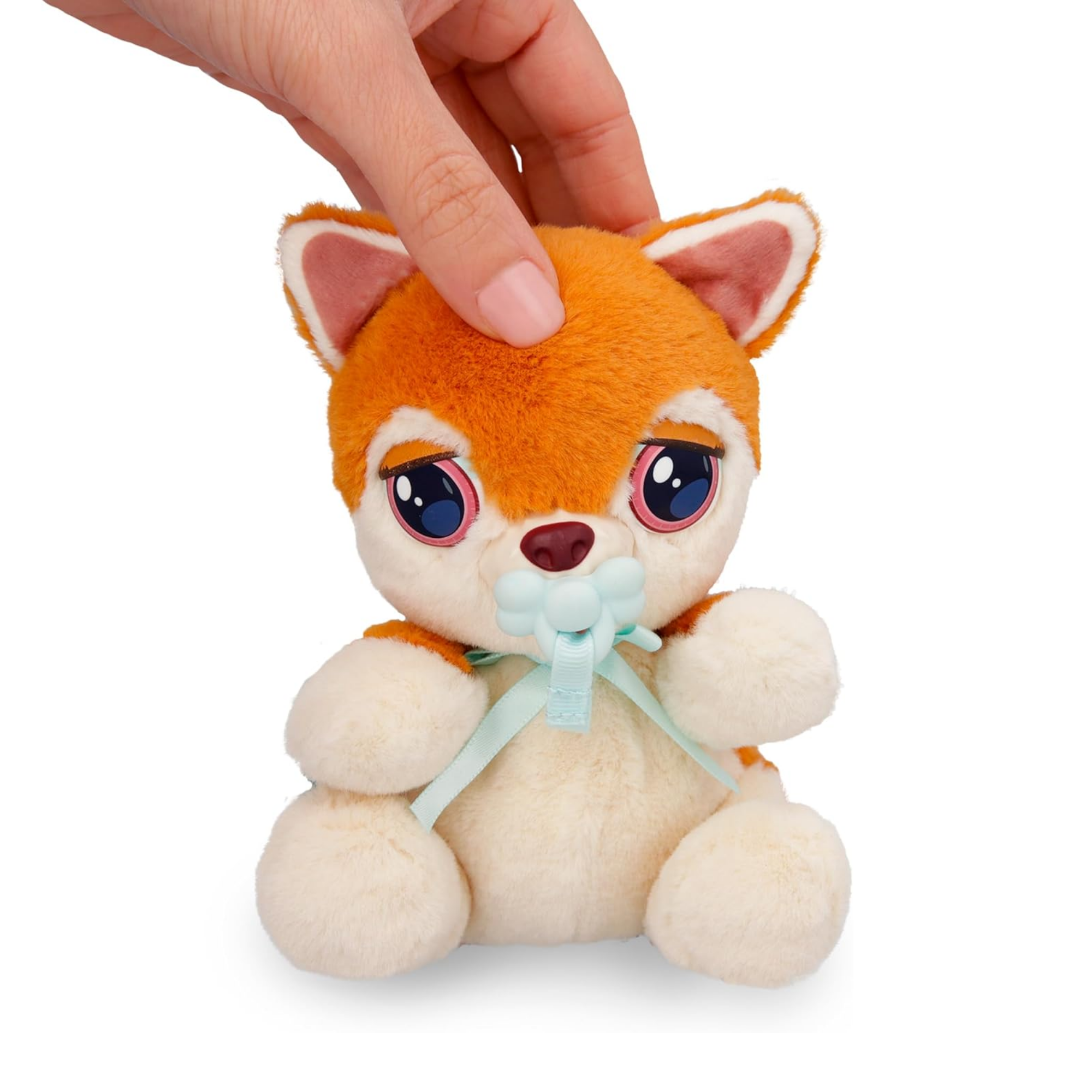 جراء صغيرة من بيبي باوز، شيبا إينو، لعبة جرو تفاعلية من القطيفة مقاس 5 بوصات مع حقيبة حمل، لعبة تظاهر للأطفال مع مؤثرات صوتية، مناسبة للأولاد والبنات من سن 3 سنوات فما فوق