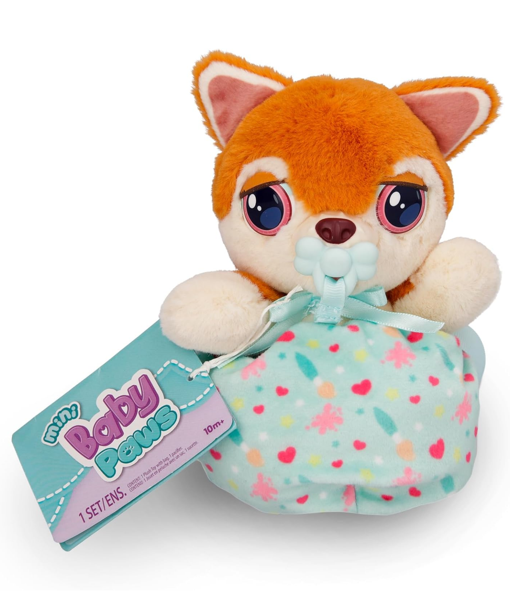 جراء صغيرة من بيبي باوز، شيبا إينو، لعبة جرو تفاعلية من القطيفة مقاس 5 بوصات مع حقيبة حمل، لعبة تظاهر للأطفال مع مؤثرات صوتية، مناسبة للأولاد والبنات من سن 3 سنوات فما فوق