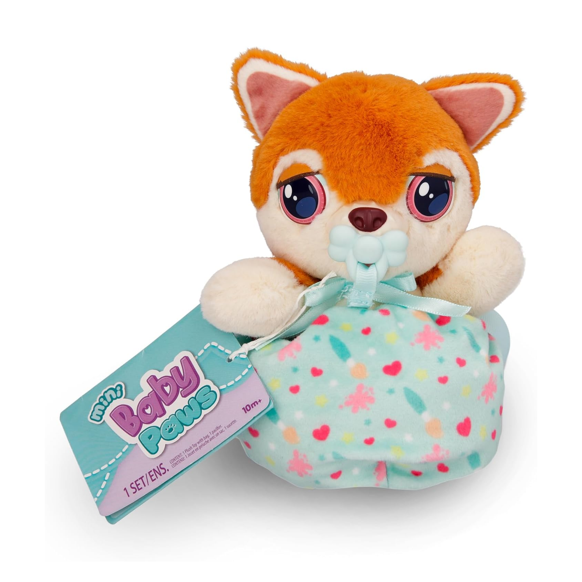 جراء صغيرة من بيبي باوز، شيبا إينو، لعبة جرو تفاعلية من القطيفة مقاس 5 بوصات مع حقيبة حمل، لعبة تظاهر للأطفال مع مؤثرات صوتية، مناسبة للأولاد والبنات من سن 3 سنوات فما فوق