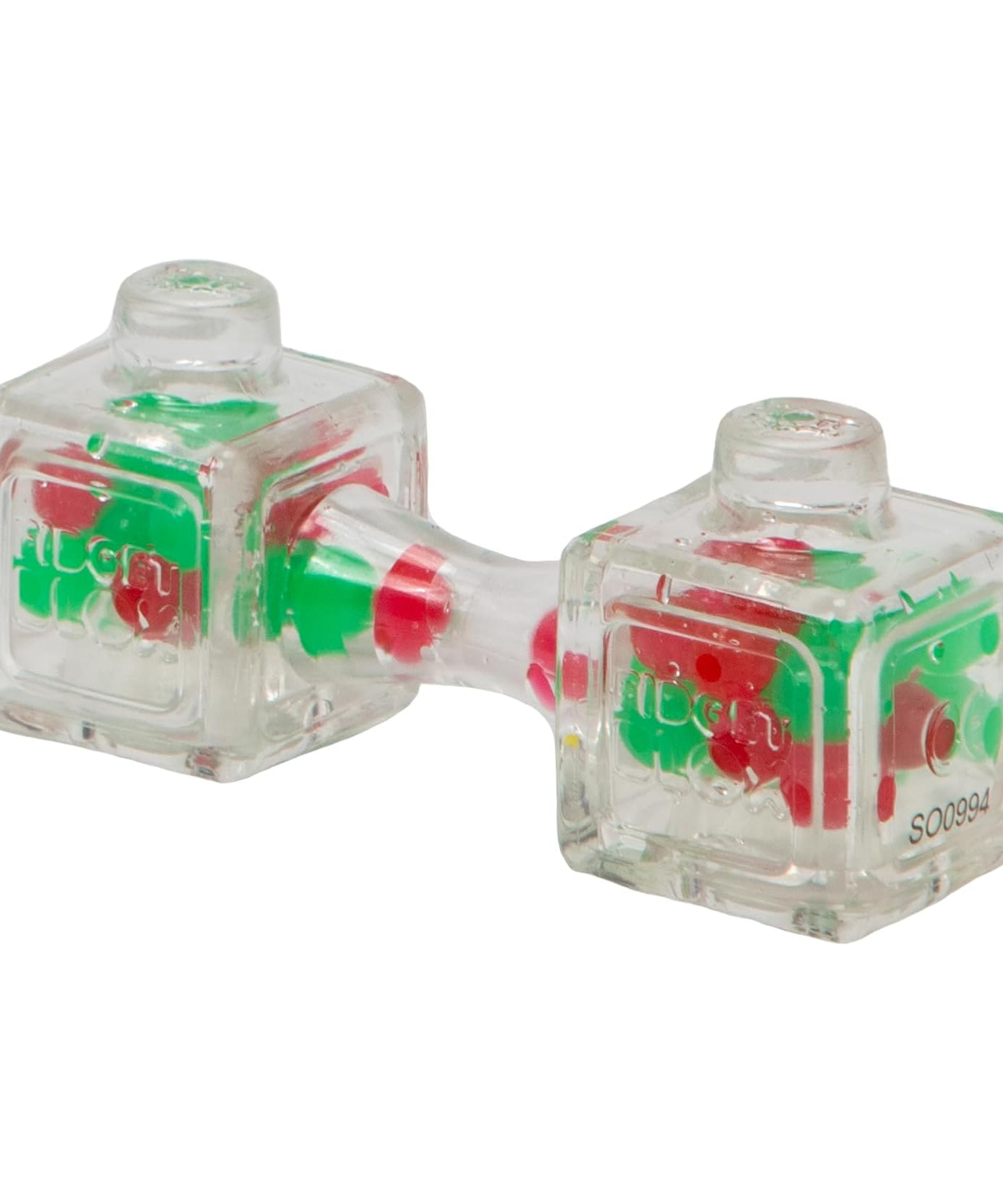 لعبة فيدجيت بلوكس من جالوت، لعبة فيدجيت حسية مركزة على الصوت، لعبة مكتبية لتخفيف التوتر والقلق، للبالغين والأطفال، خرز أحمر وأخضر