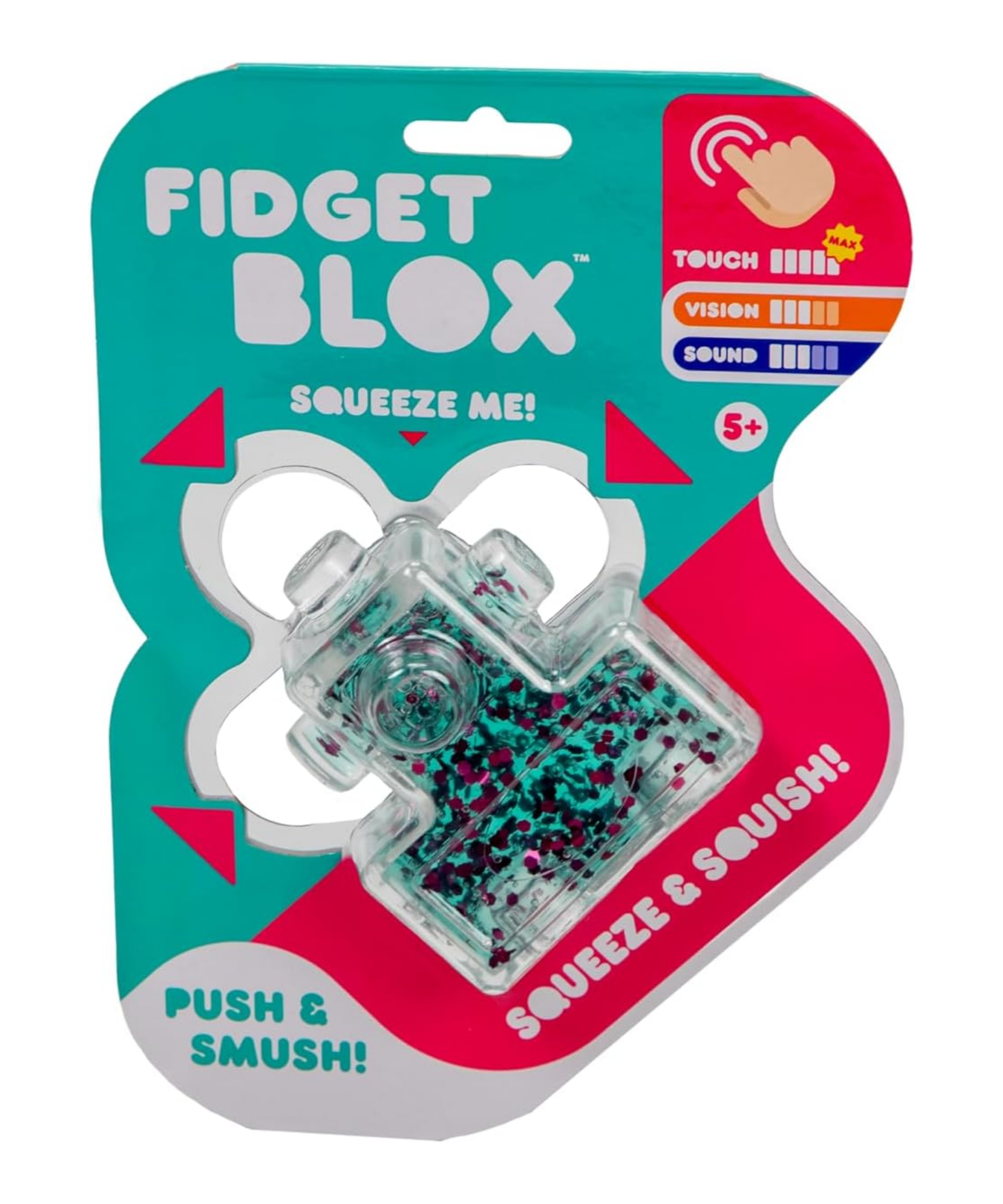 لعبة فيدجيت بلوكس من جالوت، لعبة فيدجيت حسية مركزة على اللمس، لعبة مكتبية لتخفيف التوتر والقلق، لعبة علاجية مهدئة للبالغين والأطفال، باللونين الأخضر والوردي