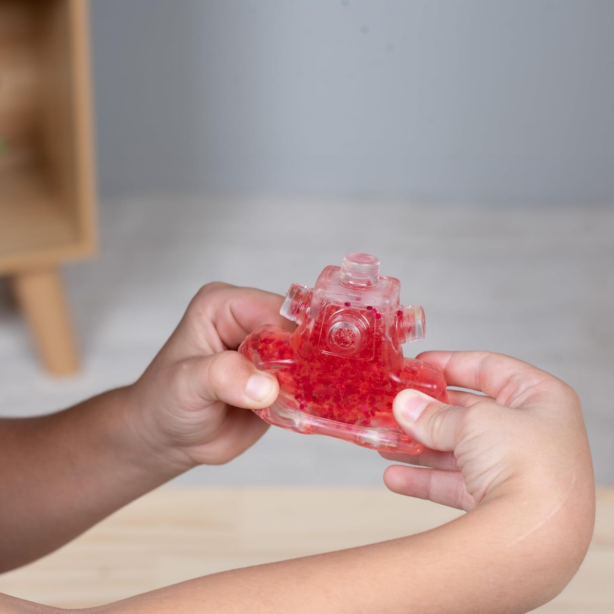 لعبة فيدجيت بلوكس من جالوت، لعبة فيدجيت حسية مركزة على اللمس، لعبة مكتبية لتخفيف التوتر والقلق، لعبة علاجية مهدئة للبالغين والأطفال، باللونين الأحمر والوردي