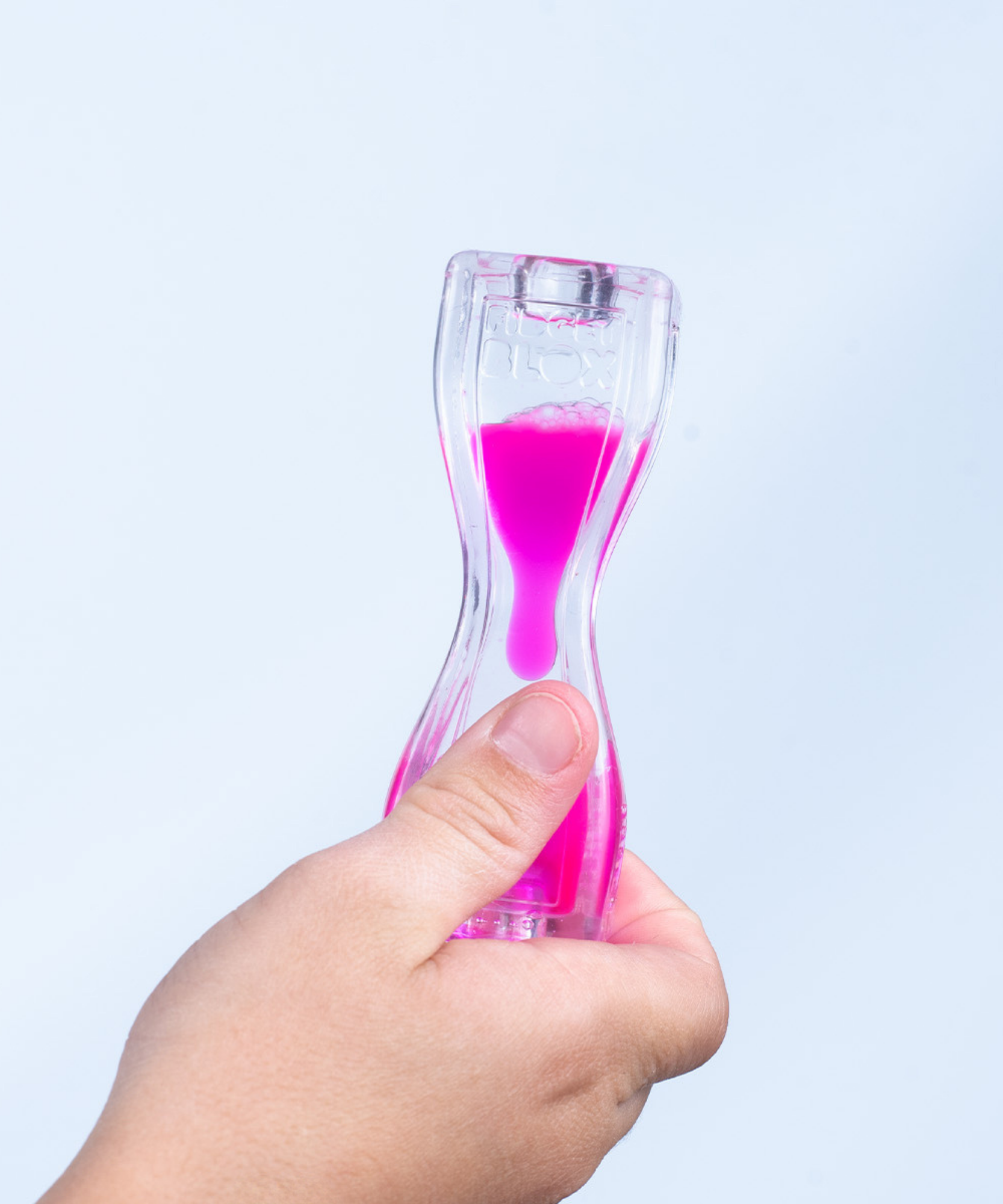 لعبة فيدجيت بلوكس من جالوت، لعبة فيدجيت حسية مركزة على الرؤية، مصنوعة من سائل وملون، لتخفيف القلق والتوتر، لعبة مكتبية مهدئة للبالغين والأطفال، لون وردي