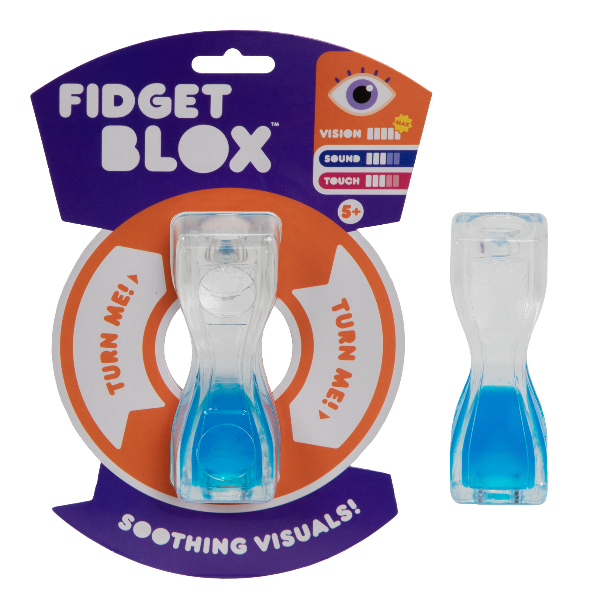 لعبة فيدجيت بلوكس من جالوت، لعبة فيدجيت حسية مركزة على الرؤية، مصنوعة من سائل وملون، لتخفيف القلق والتوتر، لعبة مكتبية مهدئة للبالغين والأطفال، لون أزرق
