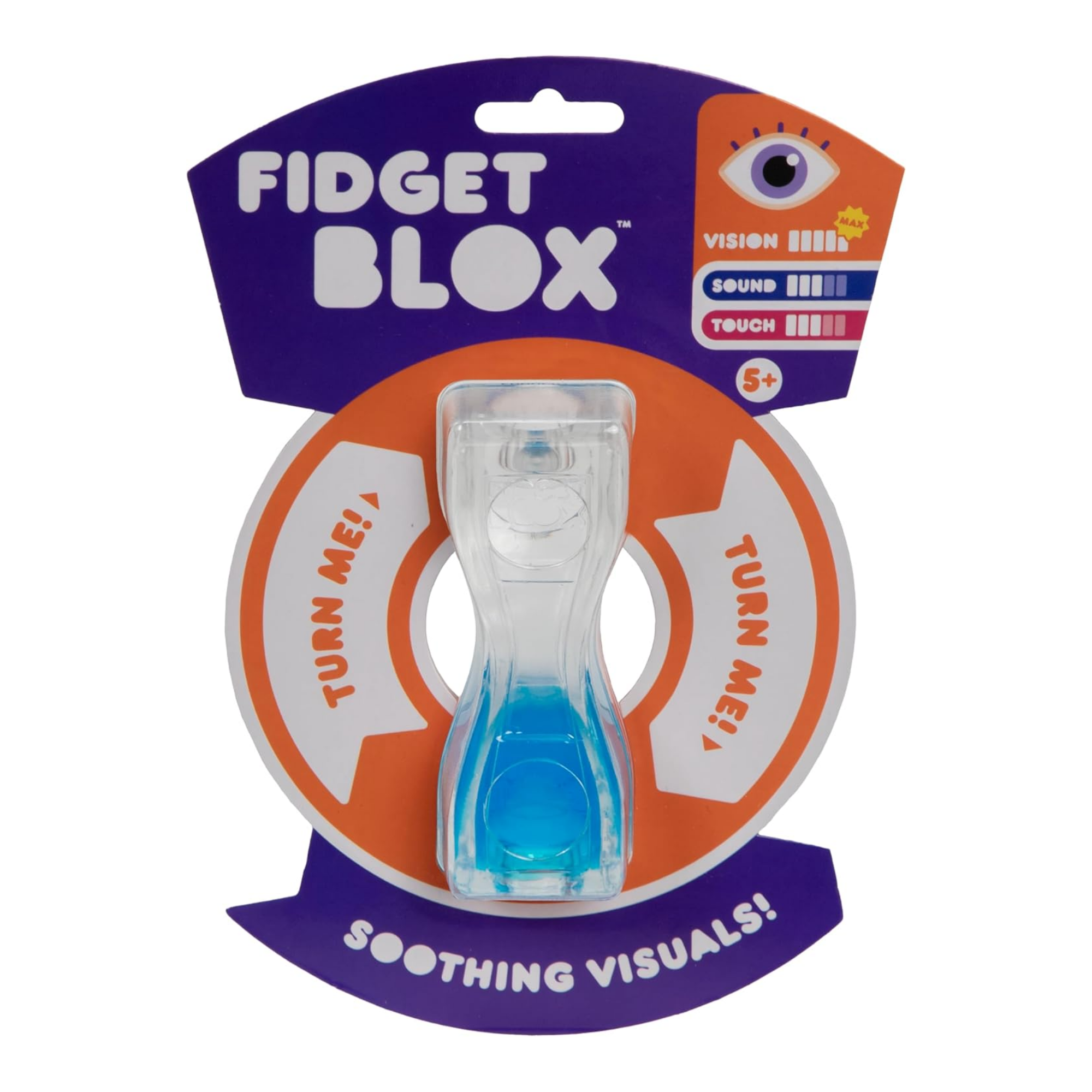 لعبة فيدجيت بلوكس من جالوت، لعبة فيدجيت حسية مركزة على الرؤية، مصنوعة من سائل وملون، لتخفيف القلق والتوتر، لعبة مكتبية مهدئة للبالغين والأطفال، لون أزرق