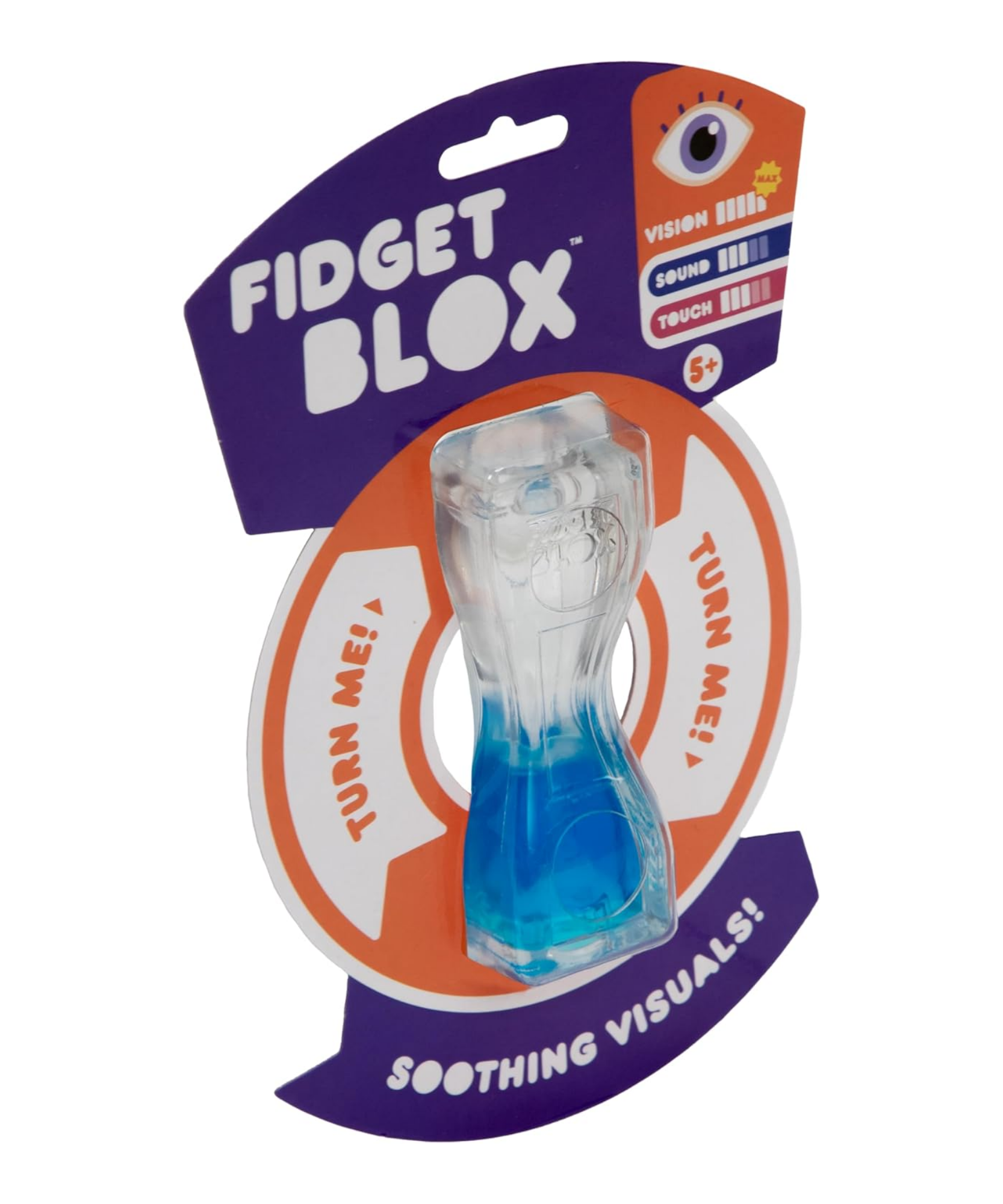 لعبة فيدجيت بلوكس من جالوت، لعبة فيدجيت حسية مركزة على الرؤية، مصنوعة من سائل وملون، لتخفيف القلق والتوتر، لعبة مكتبية مهدئة للبالغين والأطفال، لون أزرق