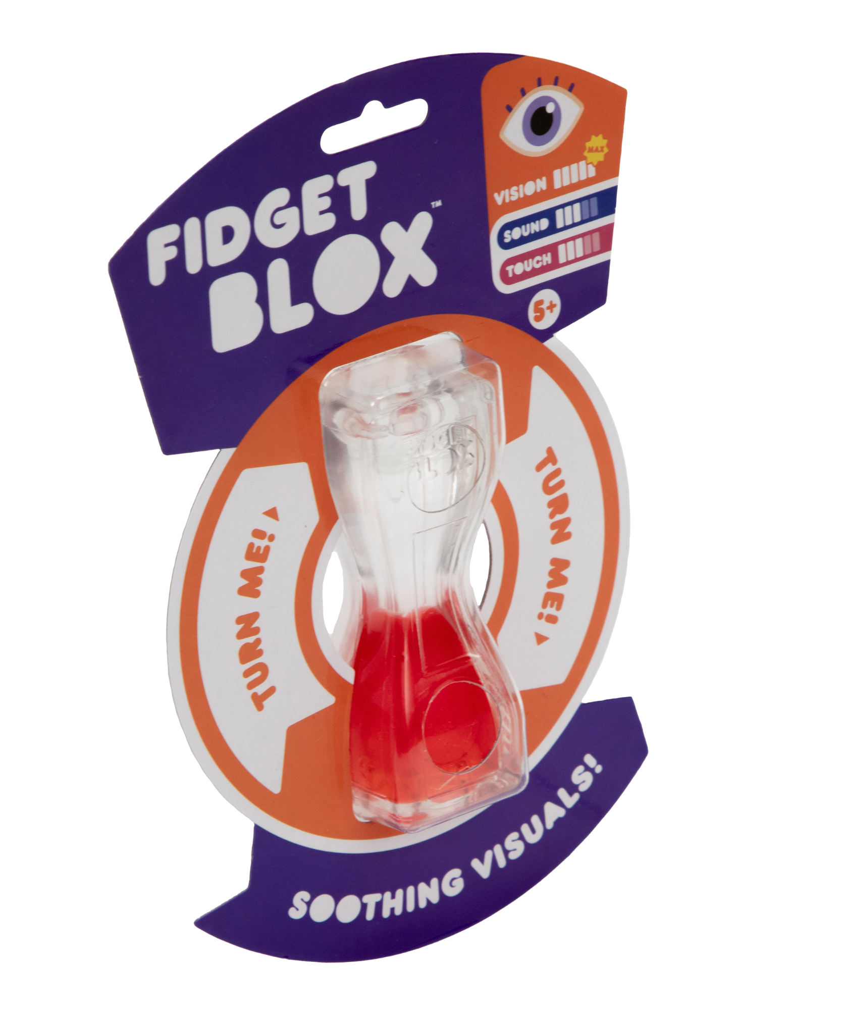 لعبة فيدجيت بلوكس من جالوت، لعبة فيدجيت حسية مركزة على الرؤية، مصنوعة من سائل وملون، لتخفيف القلق والتوتر، لعبة مكتبية مهدئة للبالغين والأطفال، لون أحمر