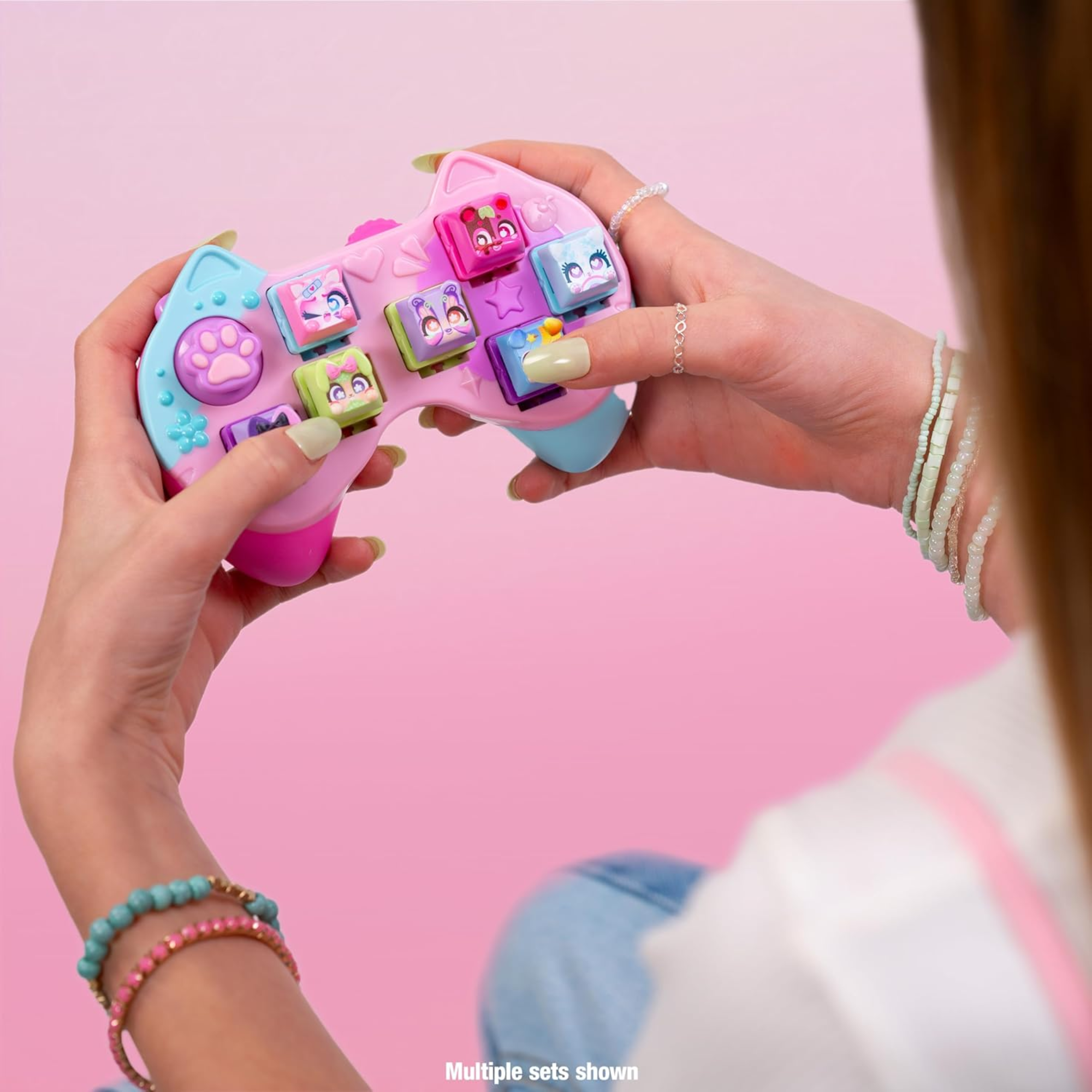 Clickeez Controller, Cute Collectible Keyboard Key Caps, Fidget Toy for Kids 6+