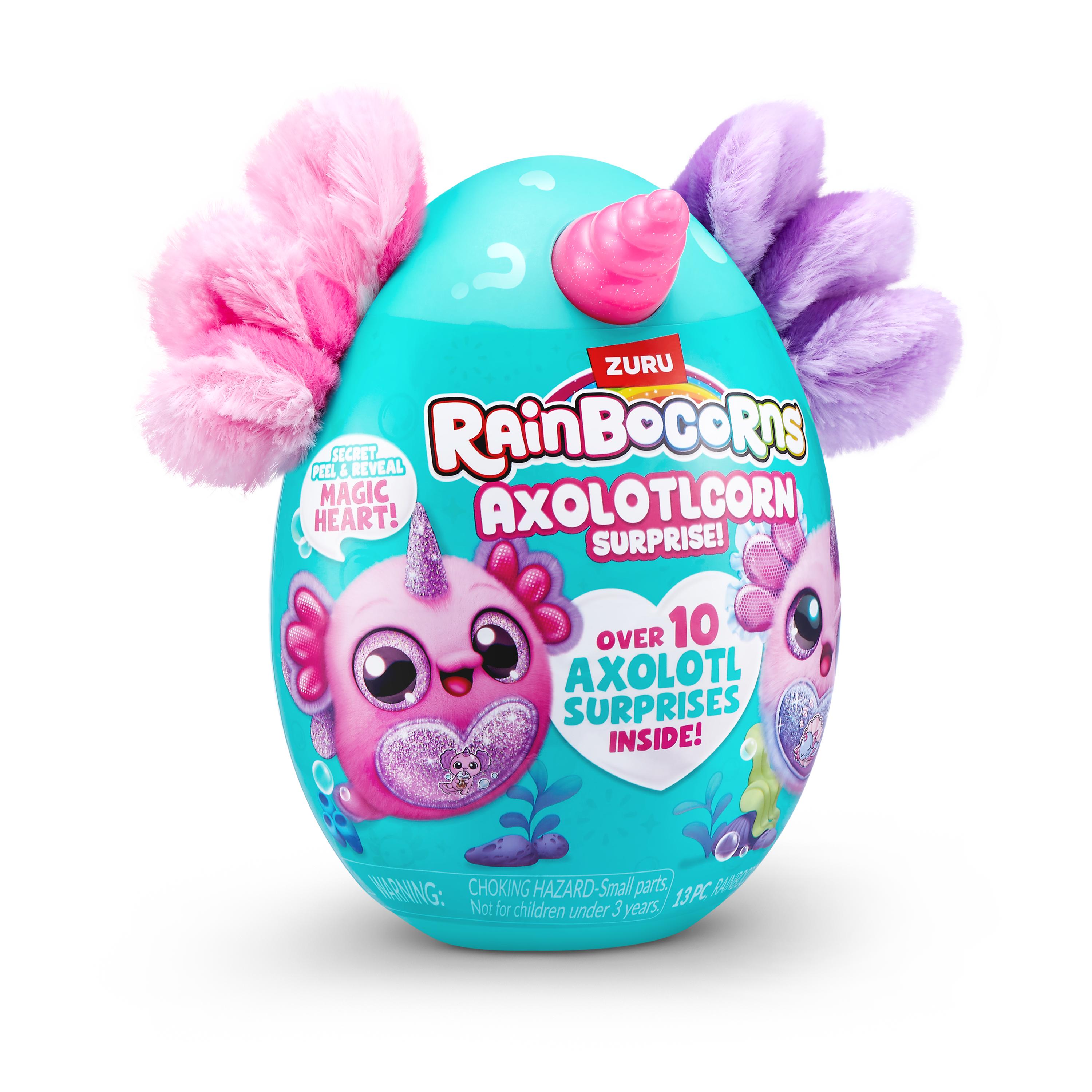 Rainbocorns Axolotlcorn Surprise Plush, Collectible Toy for Girls, Age 3+