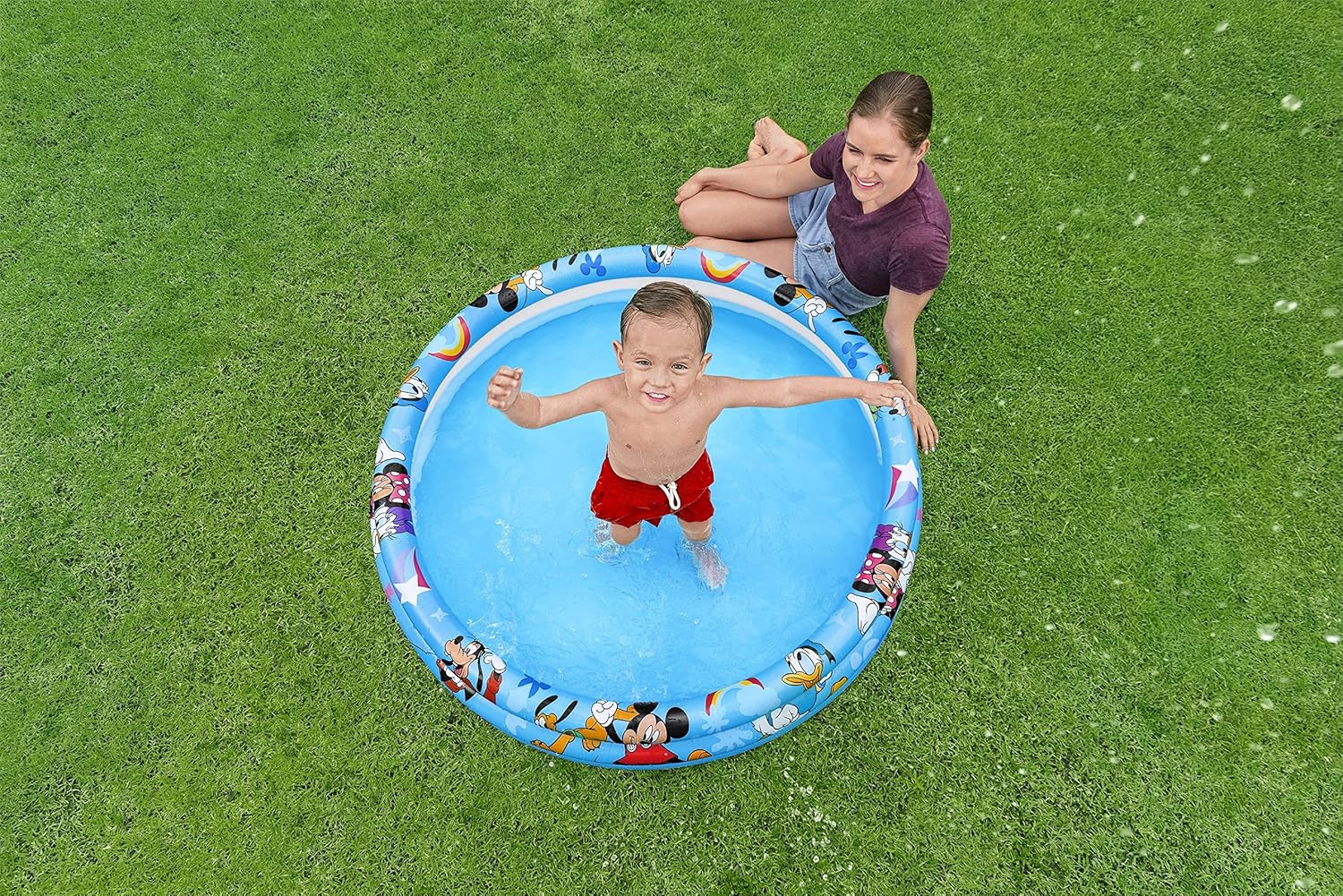 Bestway BWAY MICKEY POOL 3-RING 122X25