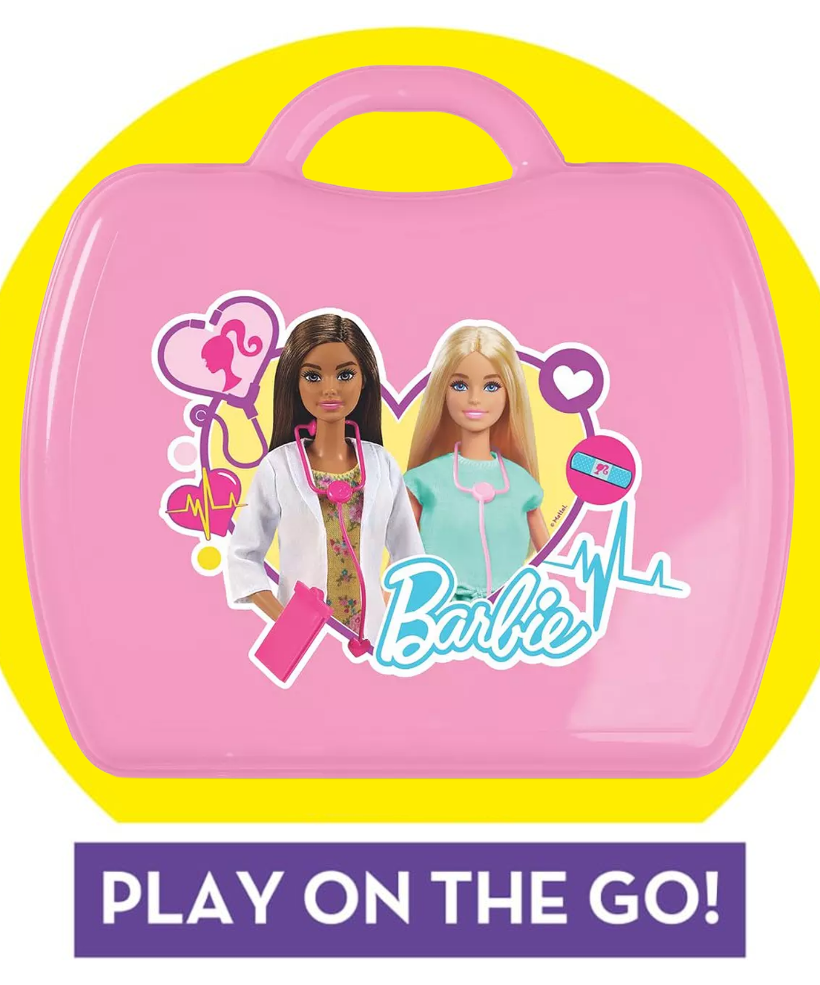 مجموعة لعب طبيبة باربي من سينكو كرييشنز، 20 قطعة مع حقيبة حمل، لعبة لعب الأدوار مناسبة للأطفال من سن 3 سنوات فما فوق