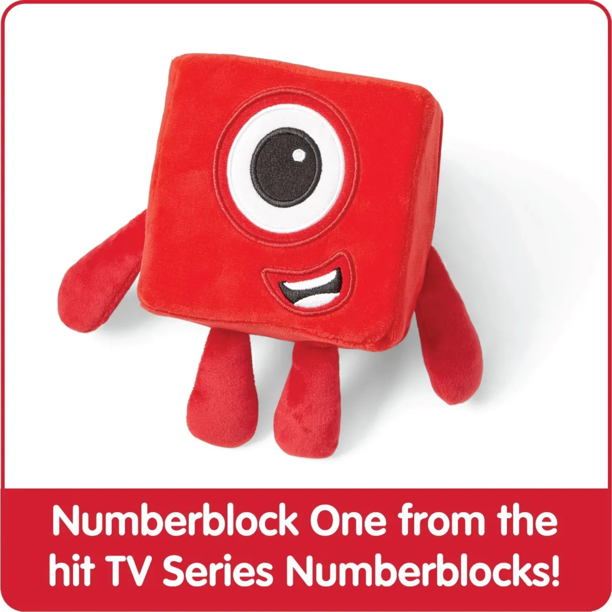 لعبة Numberblock One المحشوة من Learning Resources، رفيق تعليمي ناعم ومحبب، منتج مرخص رسميًا من Learning Resources