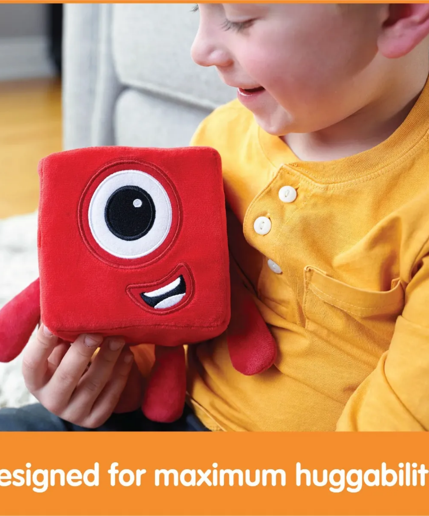 لعبة Numberblock One المحشوة من Learning Resources، رفيق تعليمي ناعم ومحبب، منتج مرخص رسميًا من Learning Resources